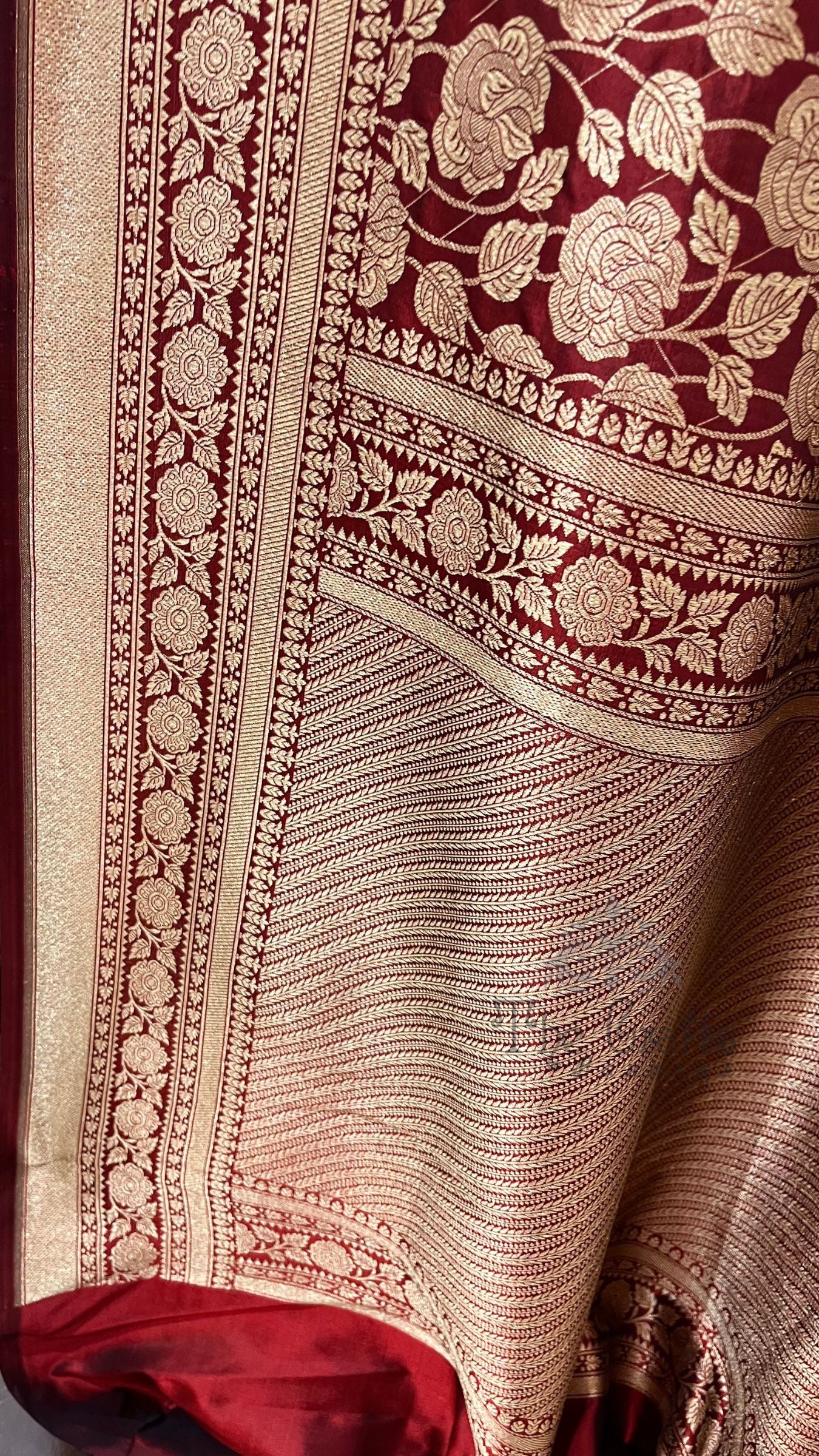 Pure Katan Silk Handloom Banarasi Saree - Tanchui Brocade