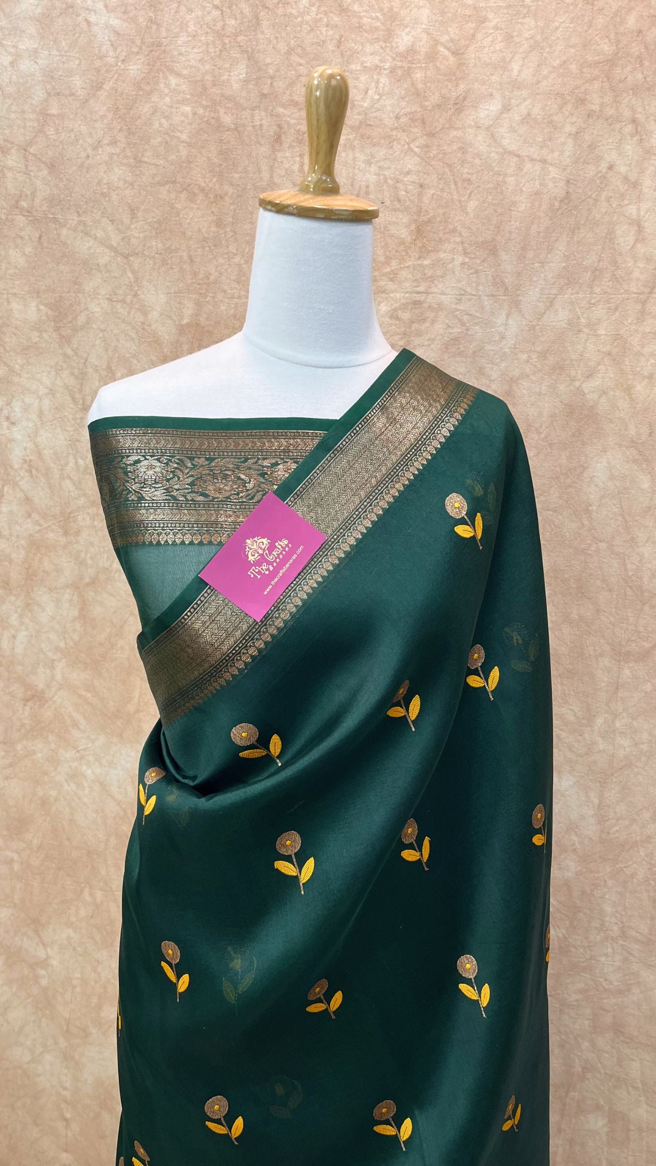 Pure Kora Silk Handloom Banarasi Saree