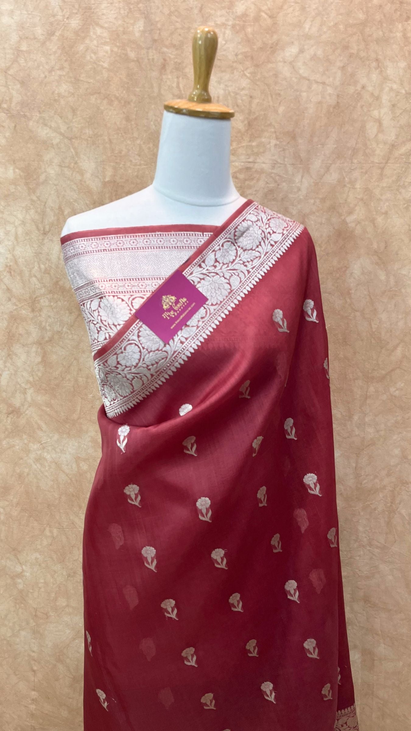 Pure Kora Silk Handloom Banarasi Saree
