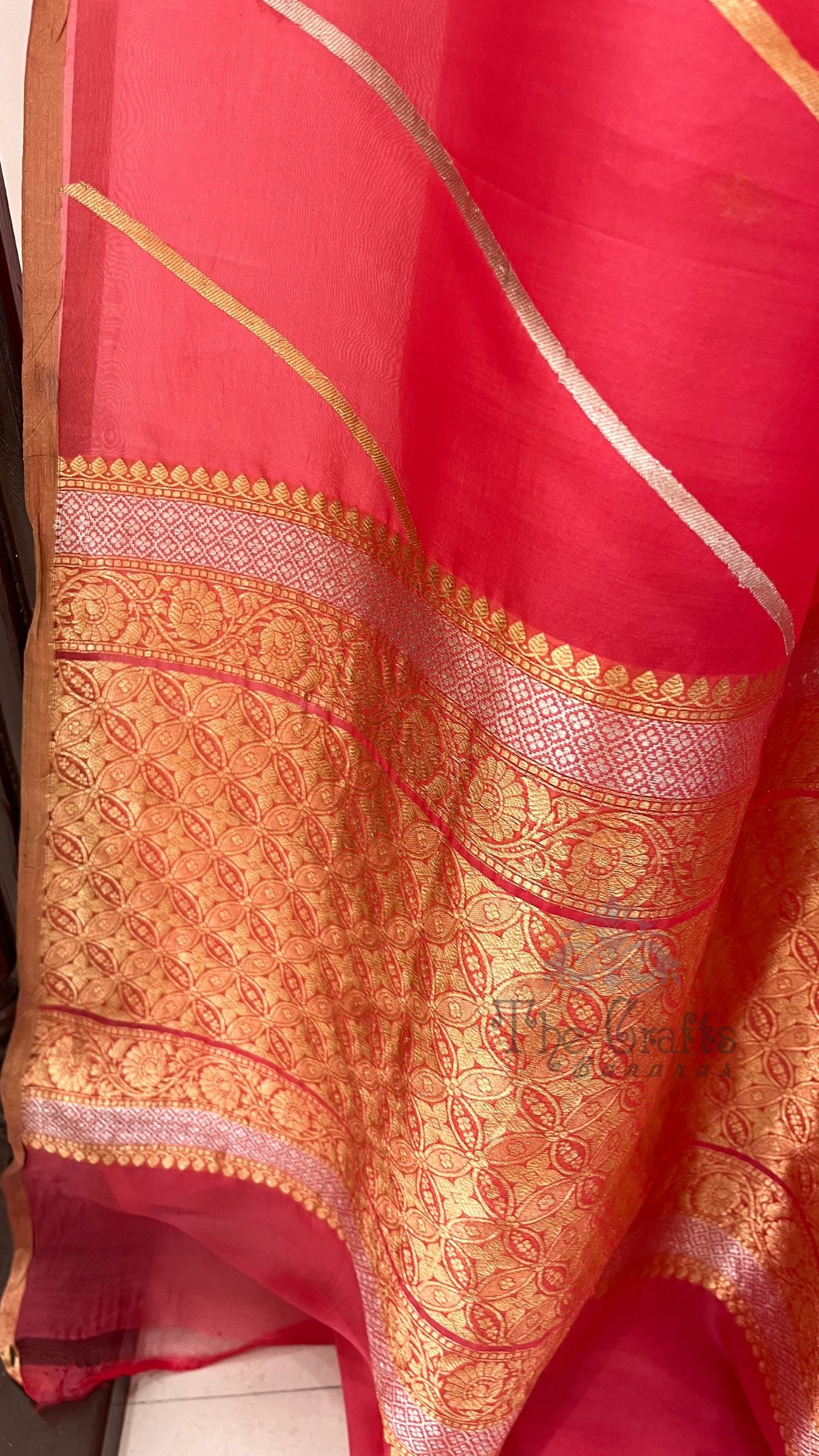 Pure Kora Silk Handloom Banarasi Saree