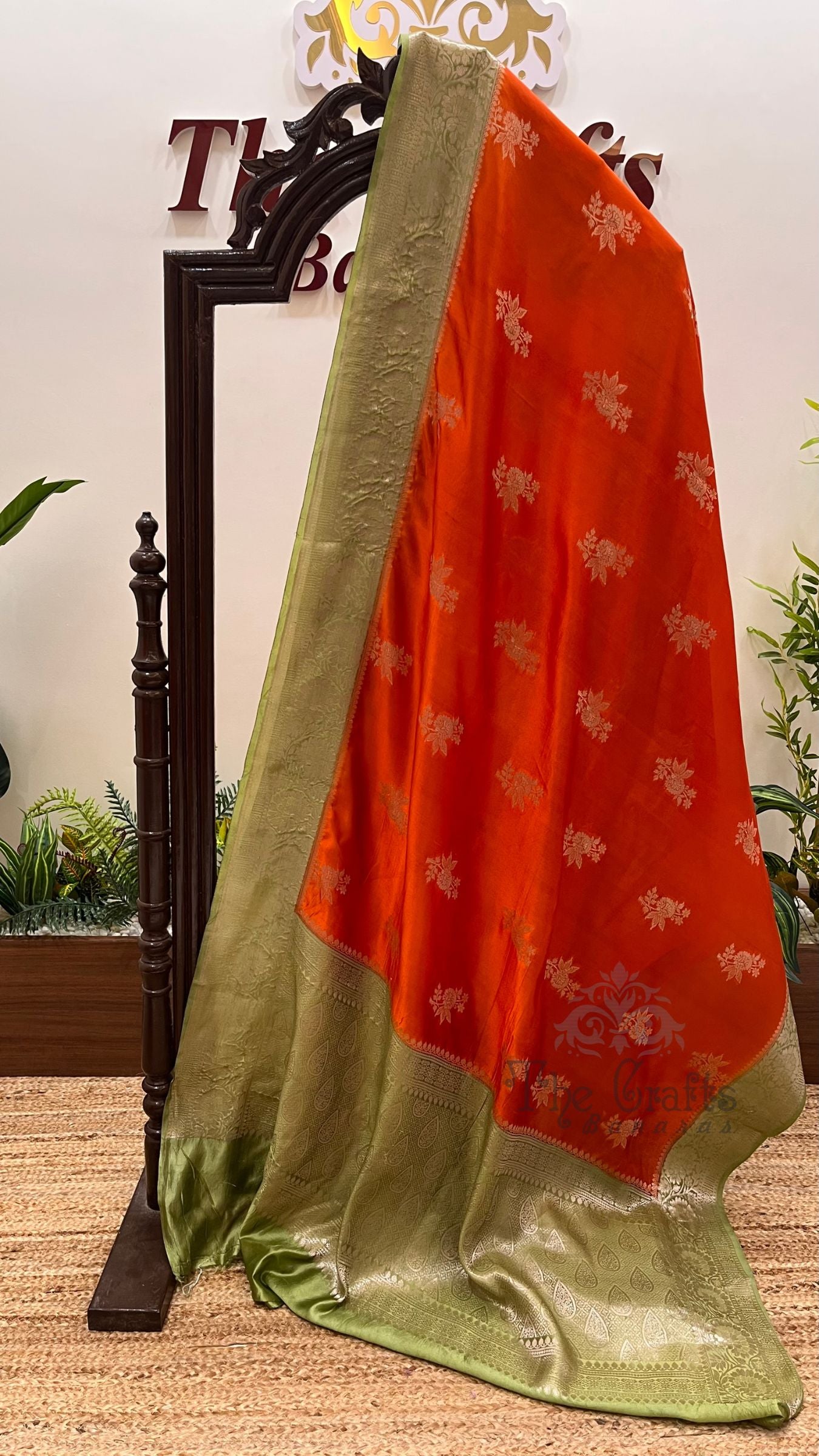 Pure Mango Silk Banarasi Saree