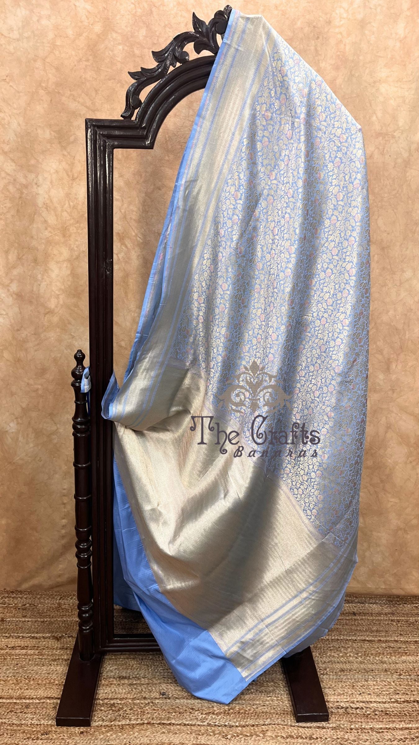 Pure Katan Silk Handloom Banarasi Saree - Tanchui Brocade Meena
