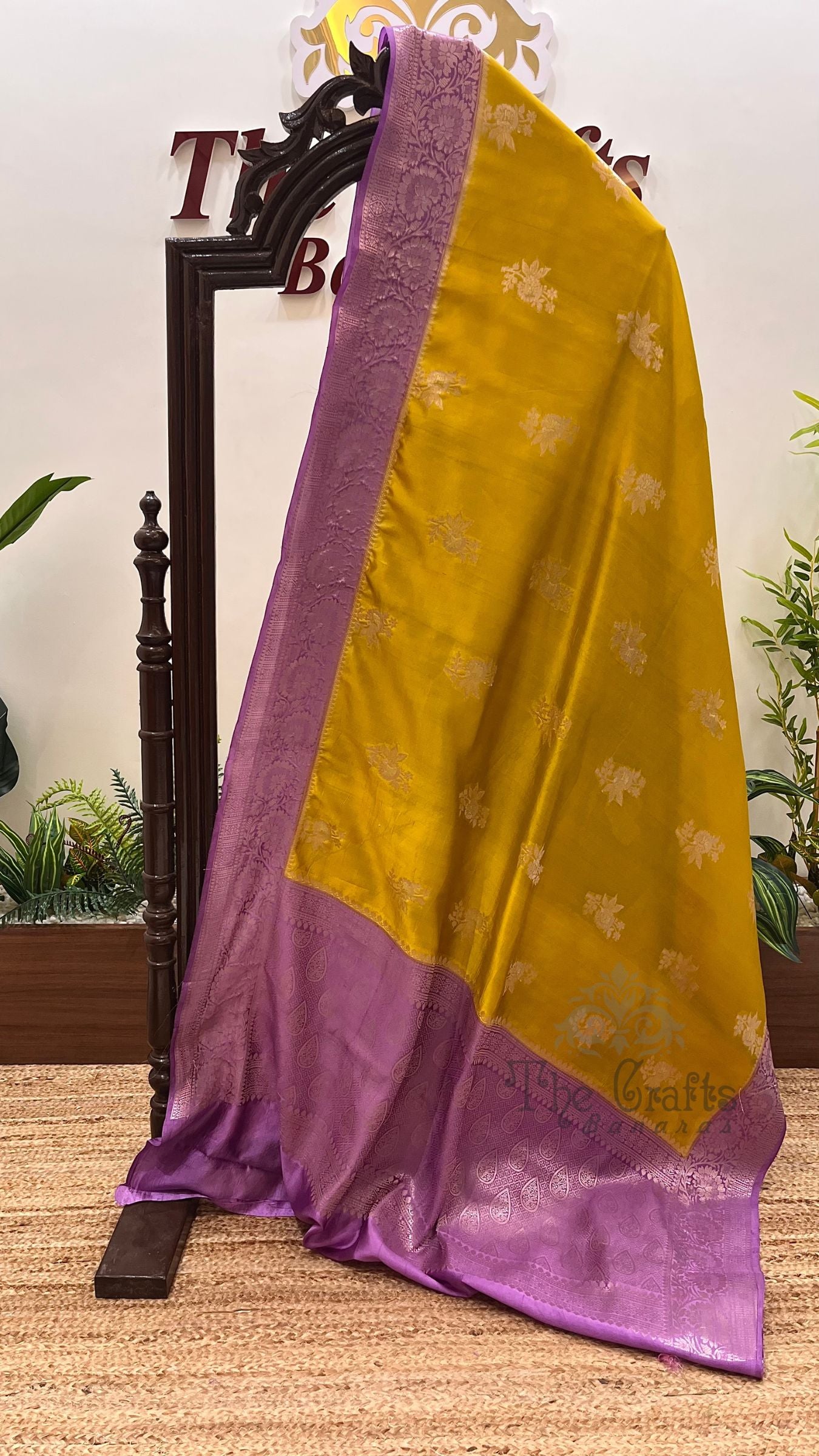 Pure Mango Silk Banarasi Saree
