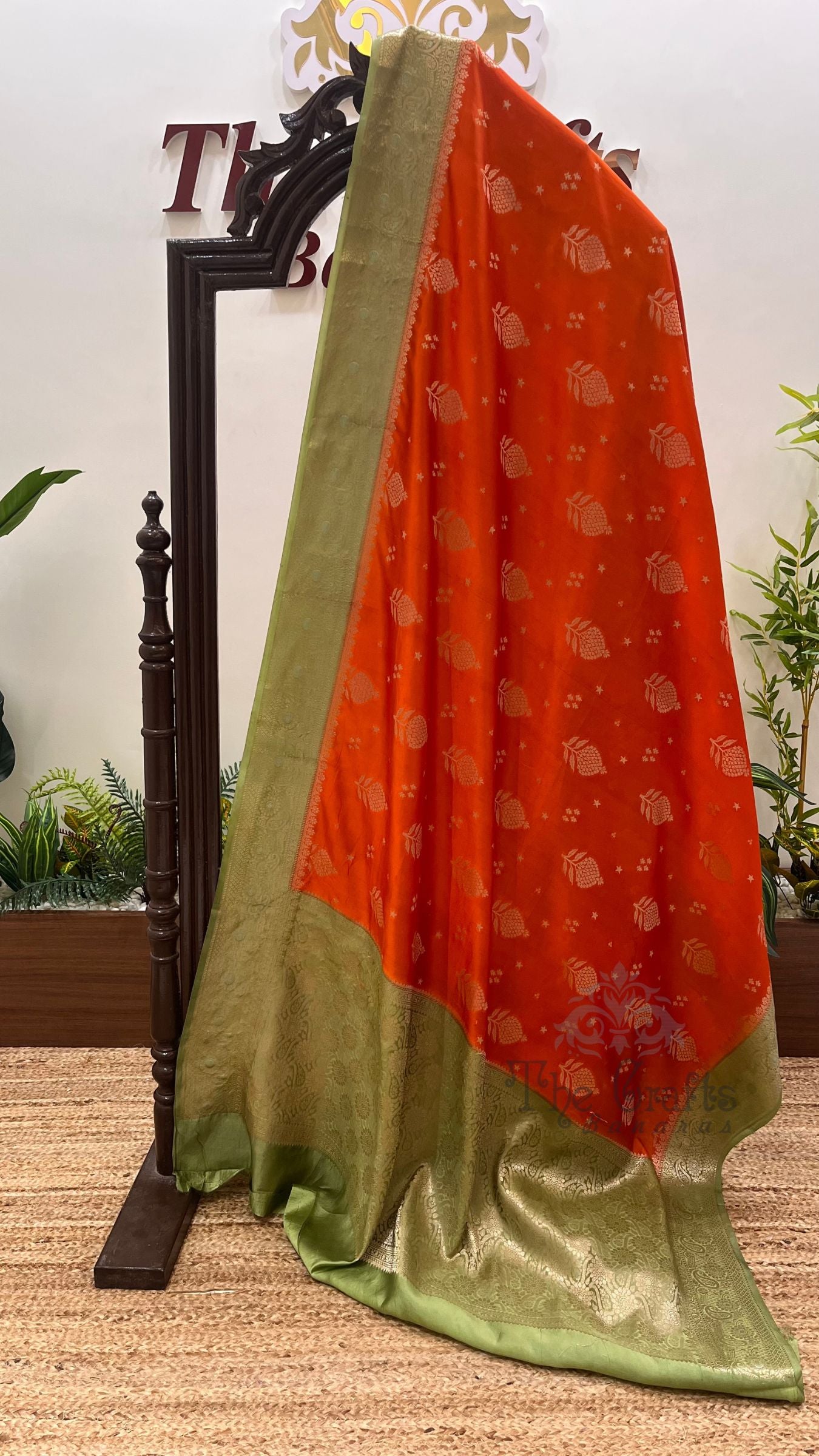 Pure Mango Silk Banarasi Saree