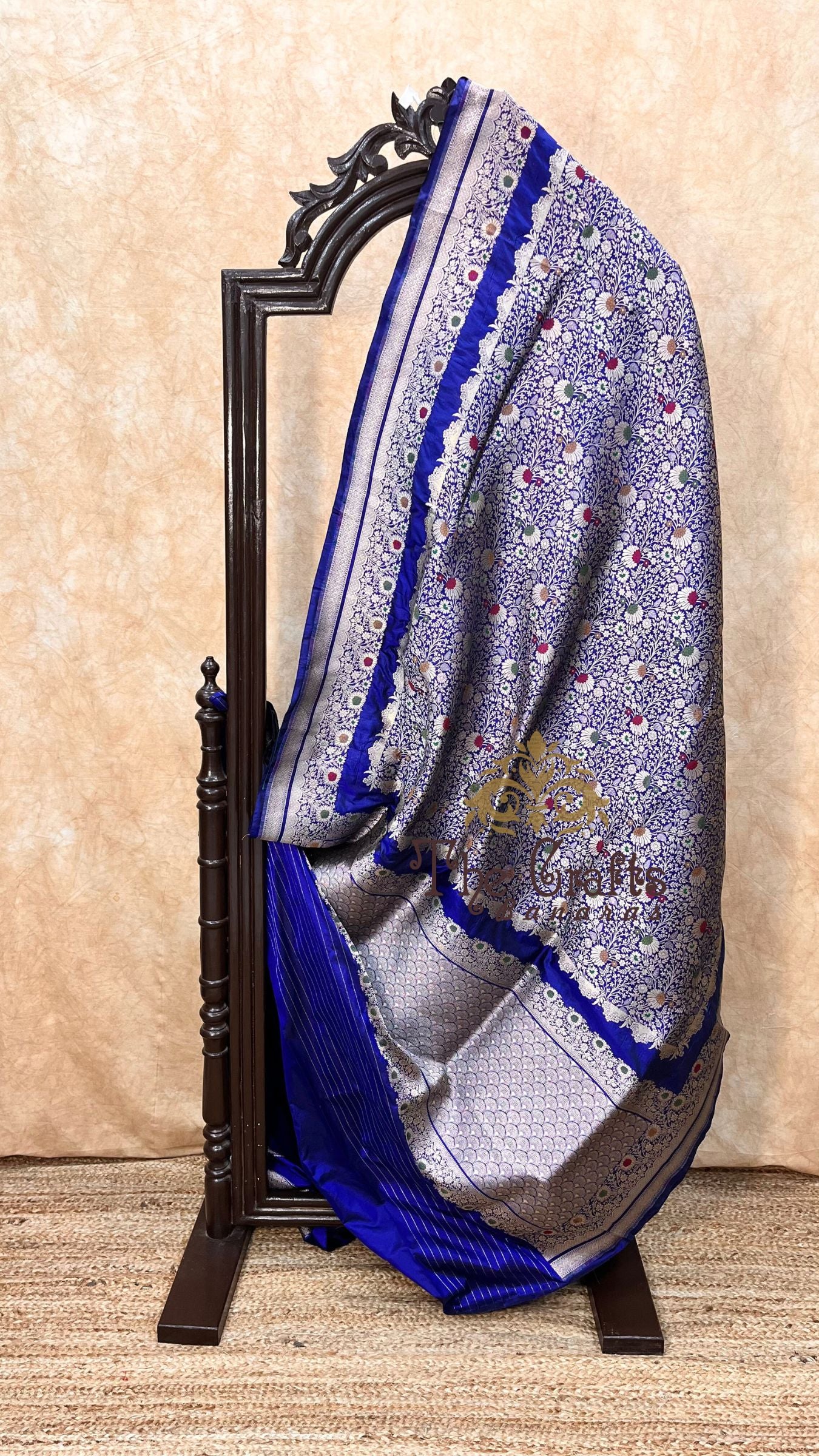 Pure Katan Silk Handloom Banarasi Saree - Tanchui Brocade Meena