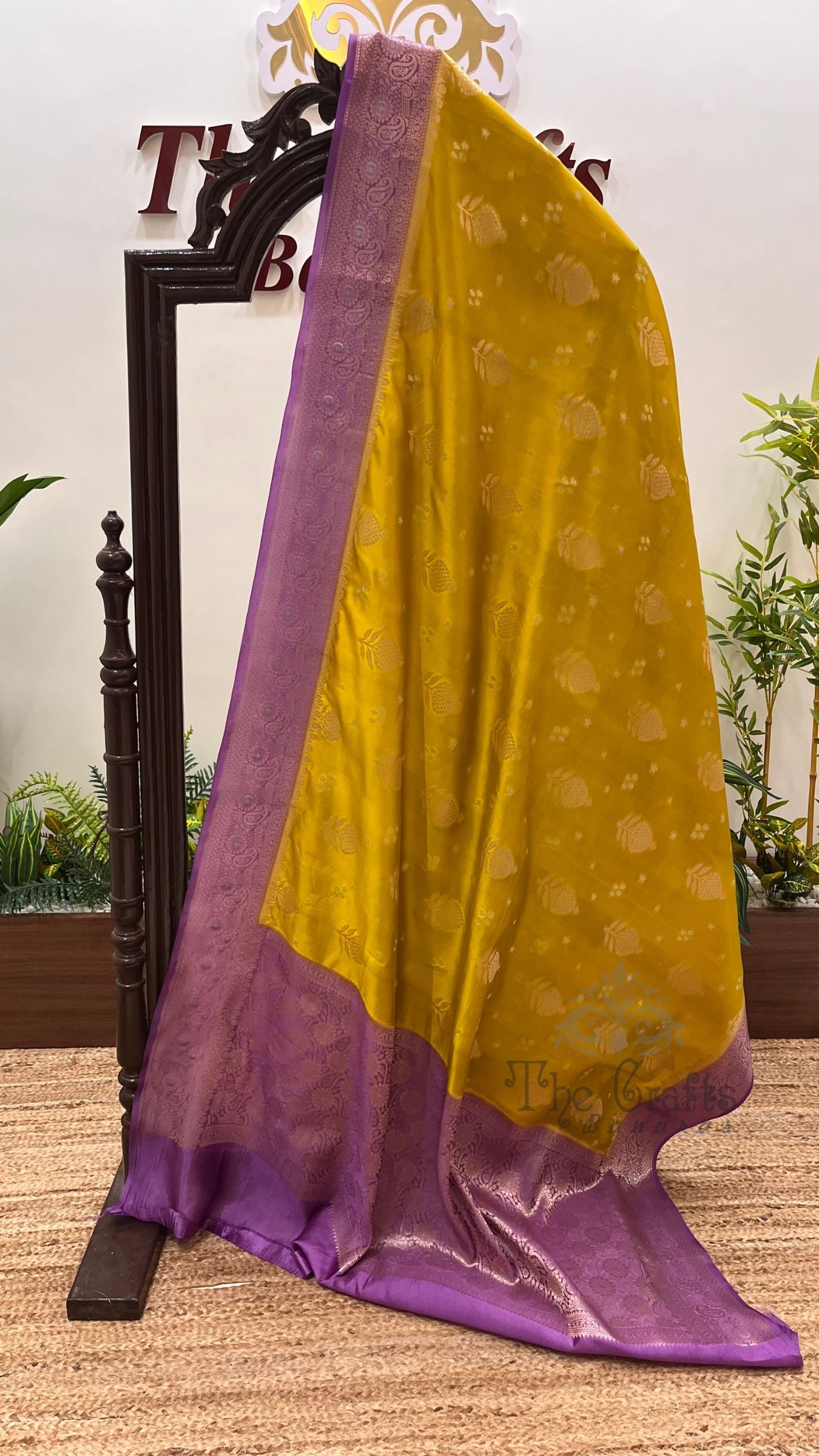 Pure Mango Silk Banarasi Saree
