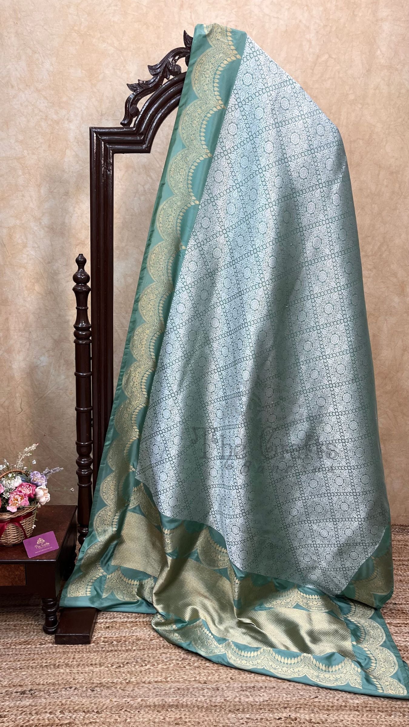 Pure Katan Silk Handloom Banarasi Saree - Kadhua Tanchui Brocade