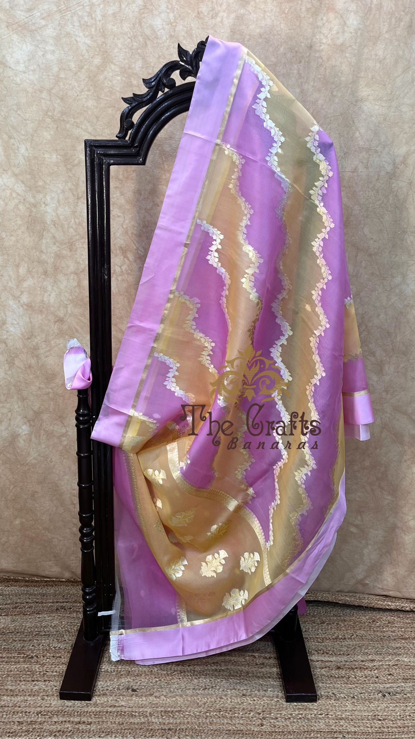 Pure Kora Silk Handloom Banarasi Saree - Rangkart