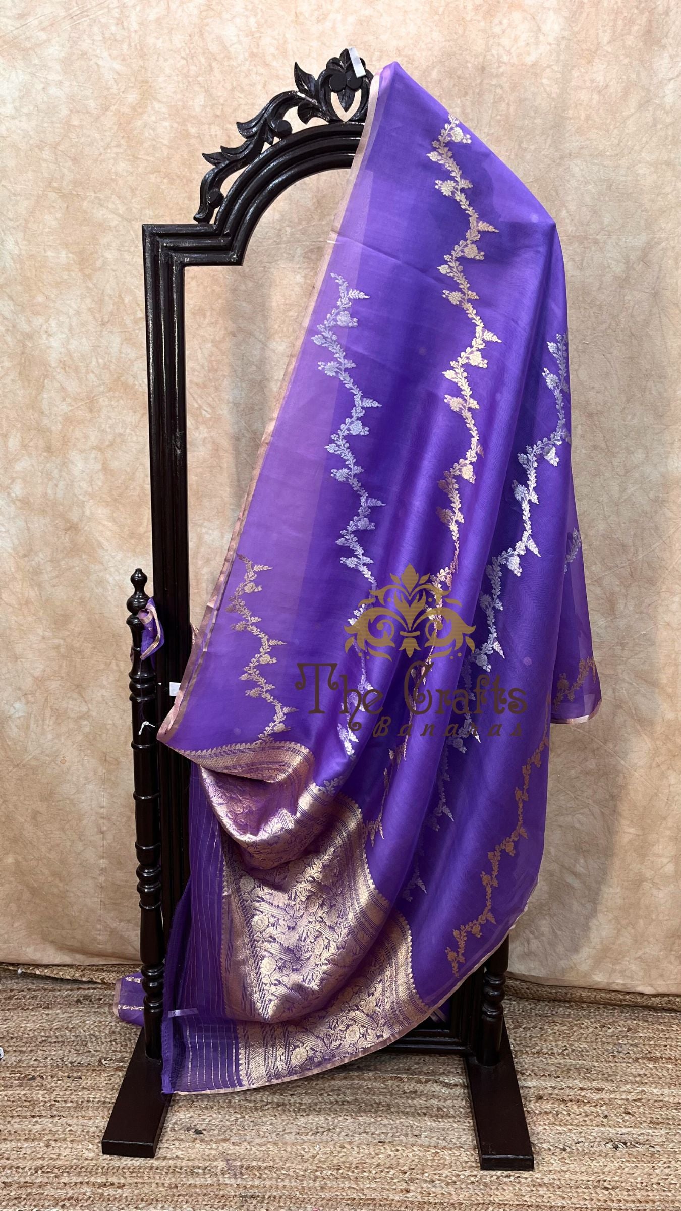 Pure Kora Silk Handloom Banarasi Saree