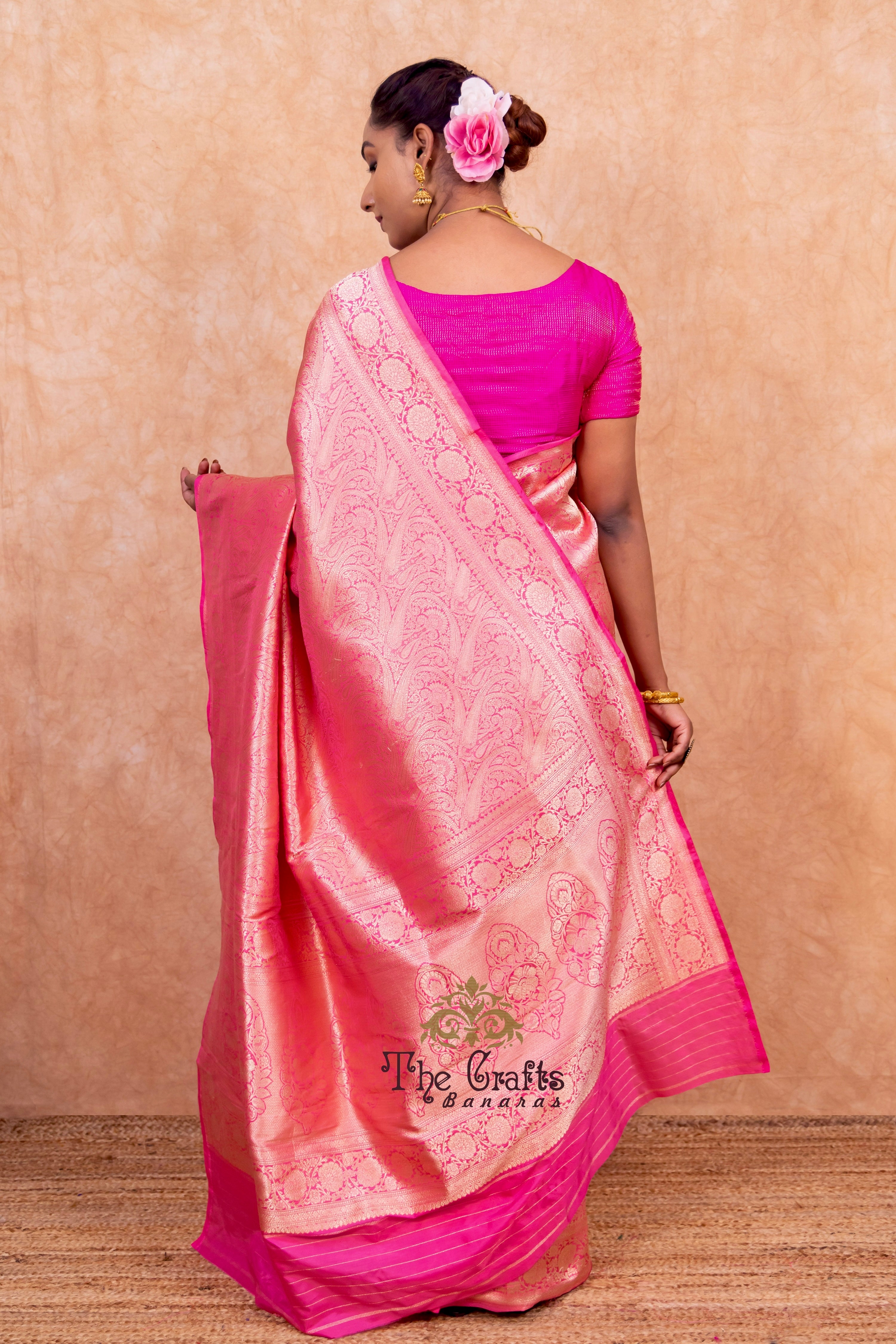 Pure Katan Silk Handloom Banarasi Saree - Tanchui Brocade