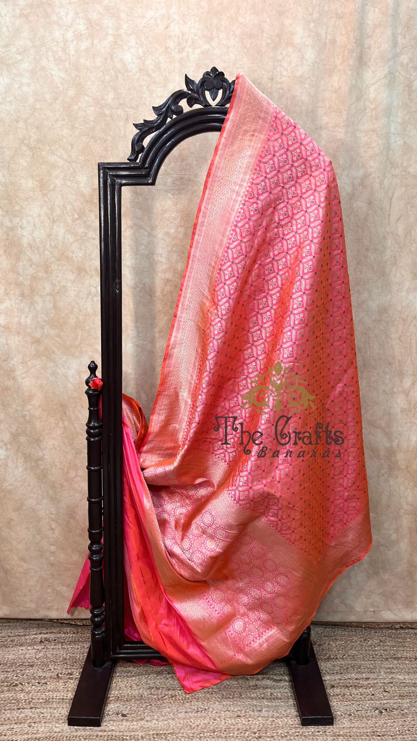 Pure Katan Silk Handloom Banarasi Saree - Tanchui Brocade Meena