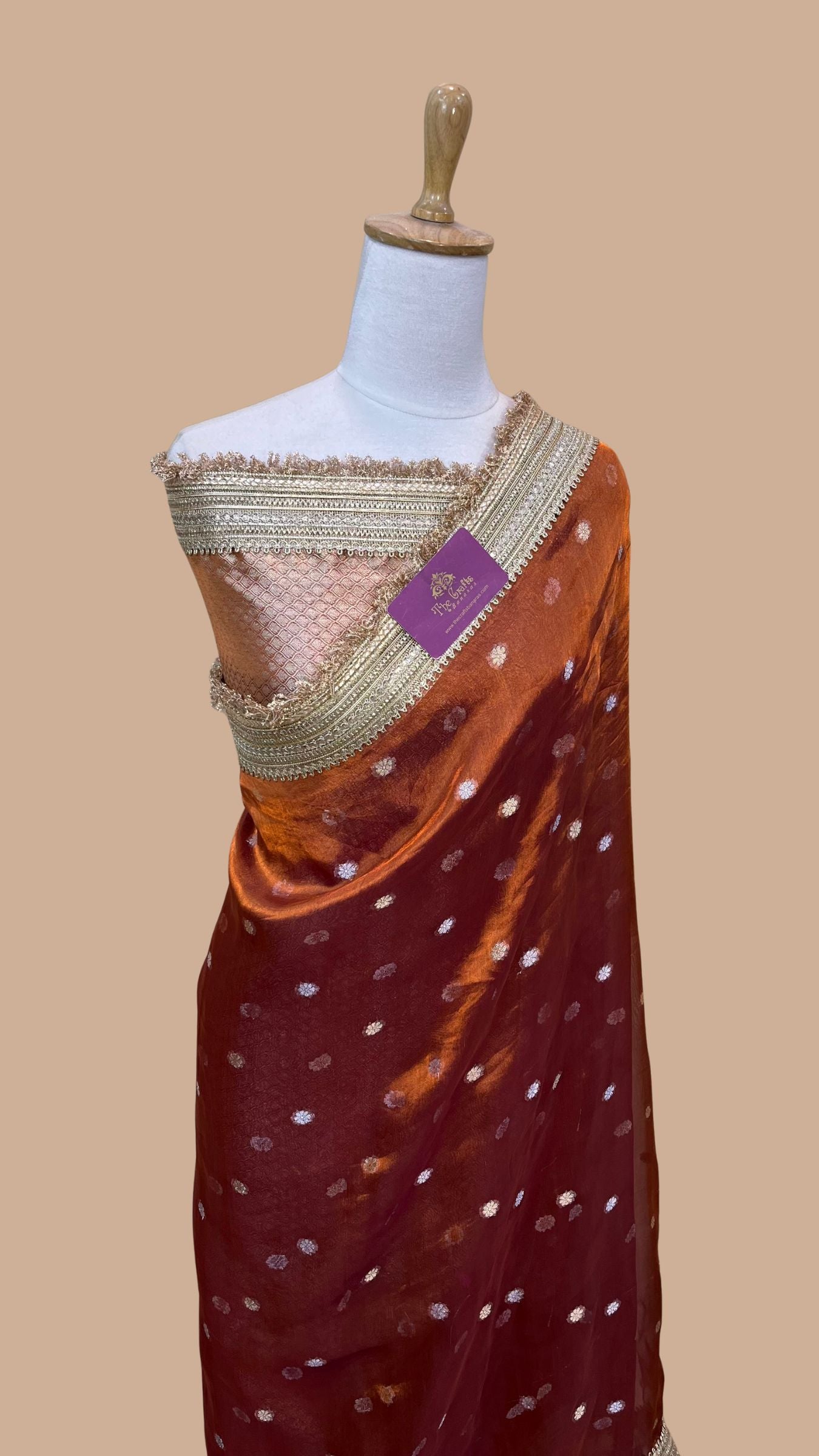 Pure Kora Tissue Silk Banarasi Saree