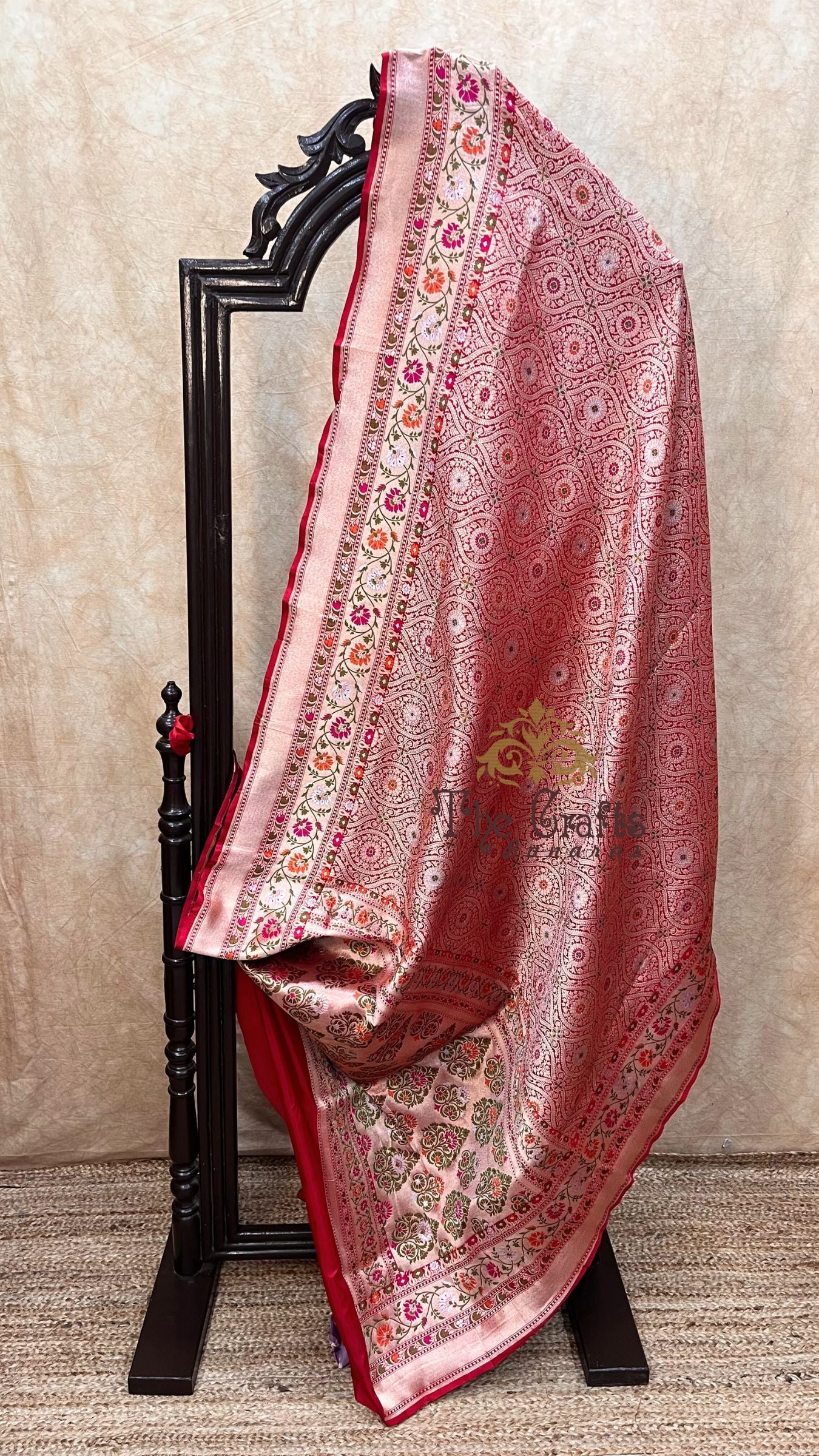 Pure Katan Silk Handloom Banarasi Saree - Tanchui Brocade Meena