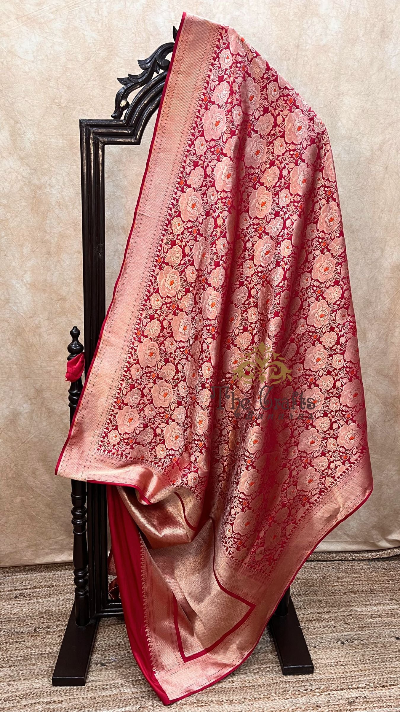 Pure Katan Silk Handloom Banarasi Saree - Tanchui Brocade Meena