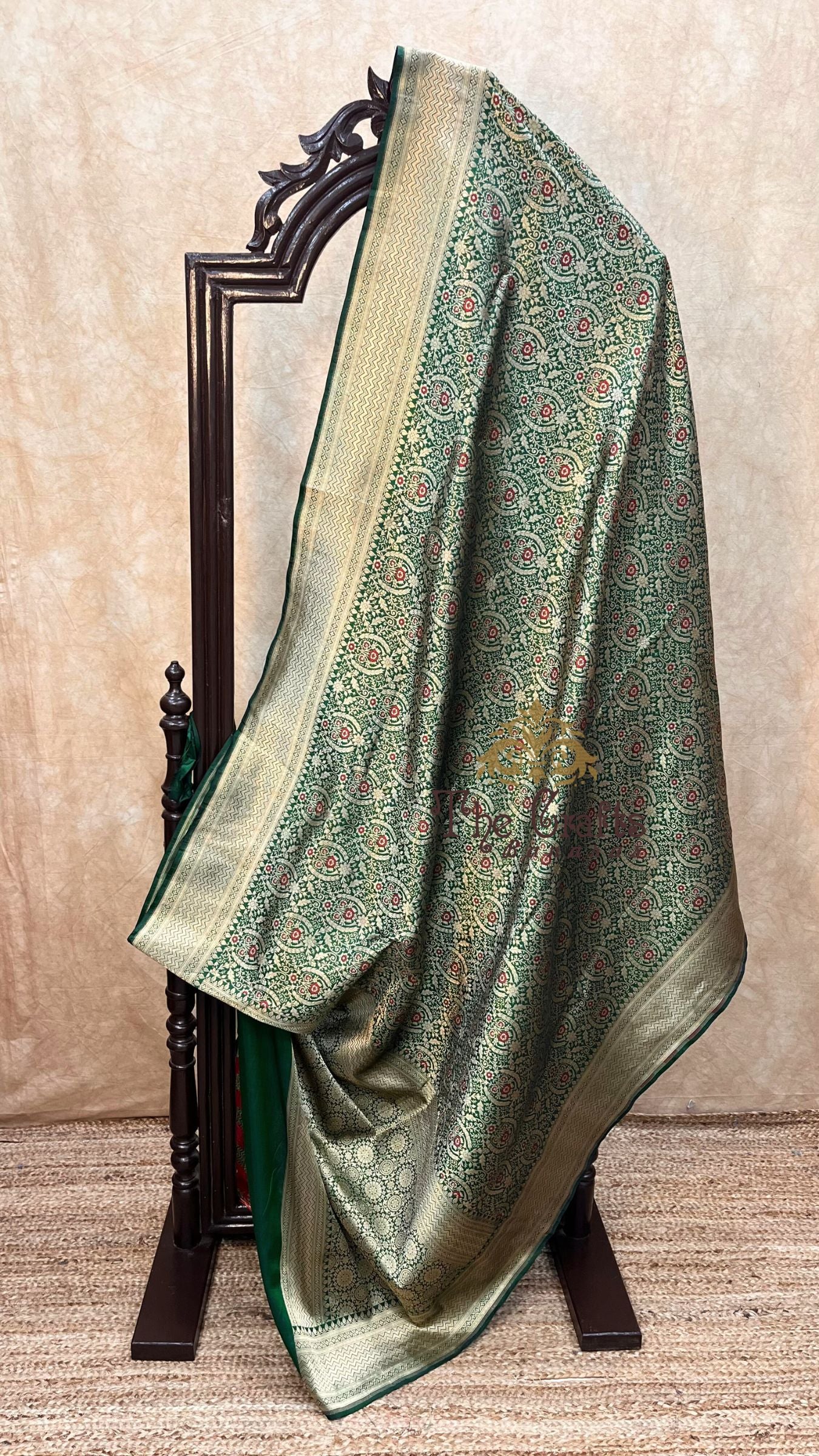 Pure Katan Silk Handloom Banarasi Saree - Tanchui Brocade Meena