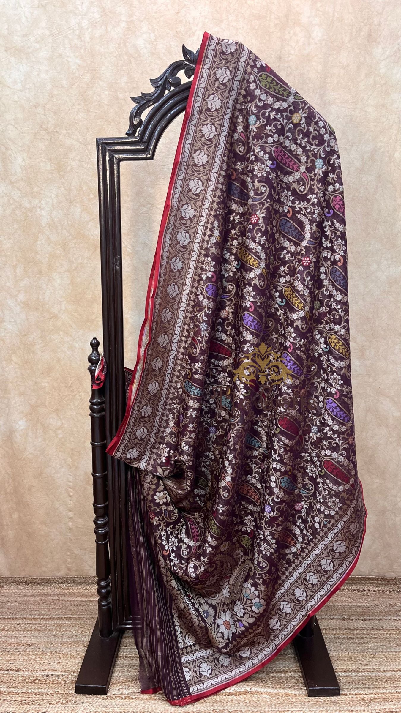 Pure Ektara Cotton Jamdani Banarasi Saree - Tilfi
