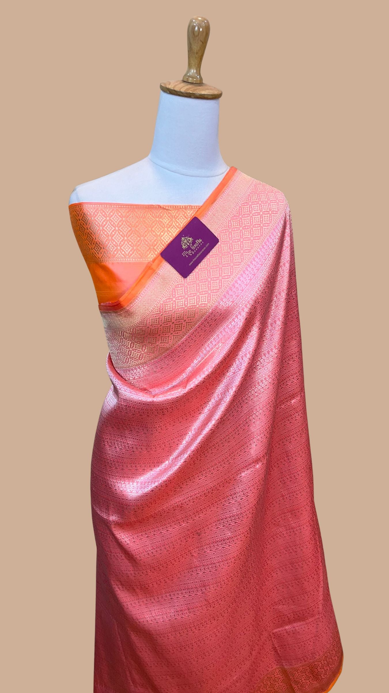 Pure Katan Silk Handloom Banarasi Saree - Kadhua Tanchui Brocade