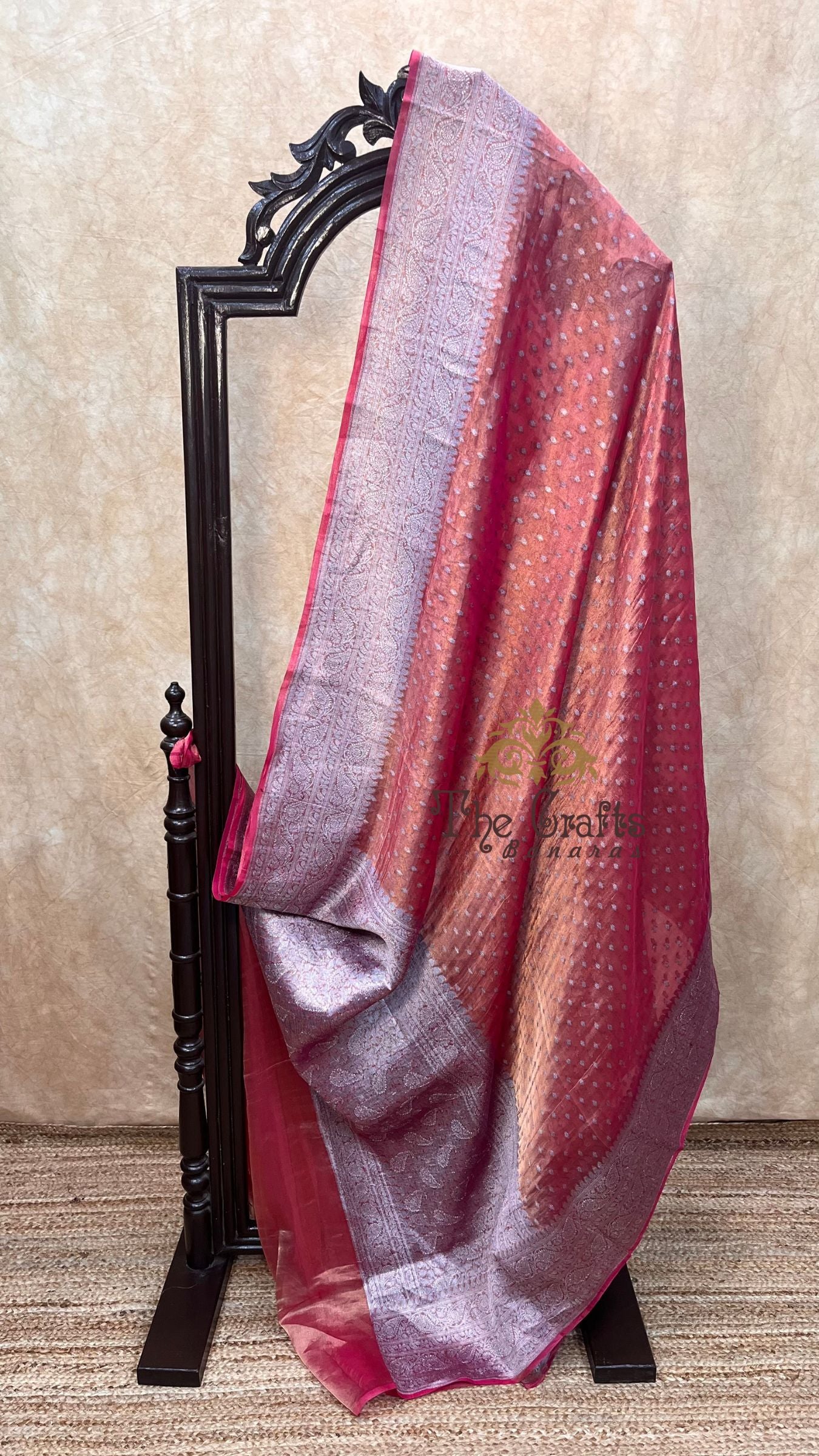 Pure Kora Tissue Silk Handloom Banarasi Saree