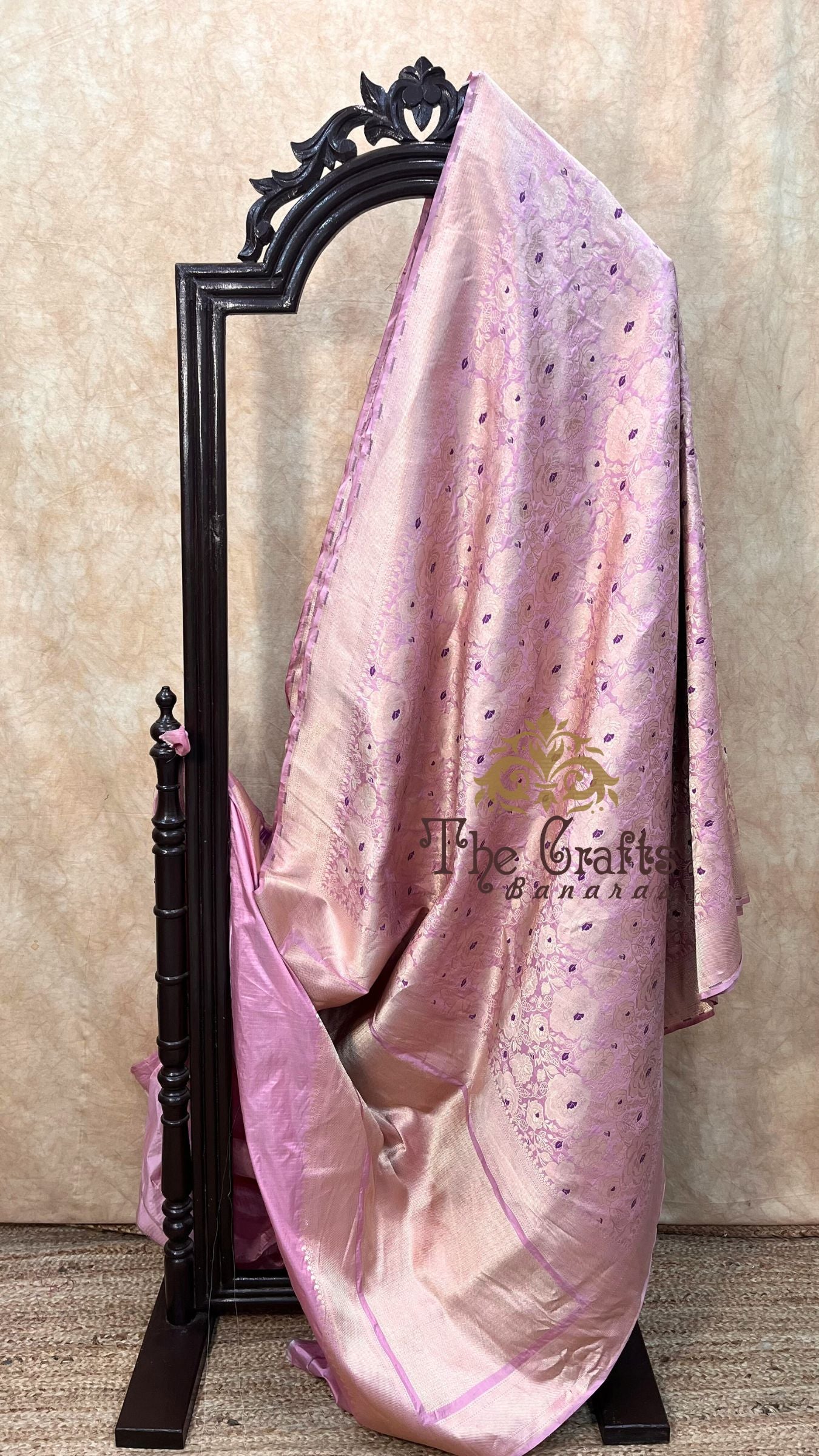 Pure Katan Silk Handloom Banarasi Saree - Tanchui Brocade Meena