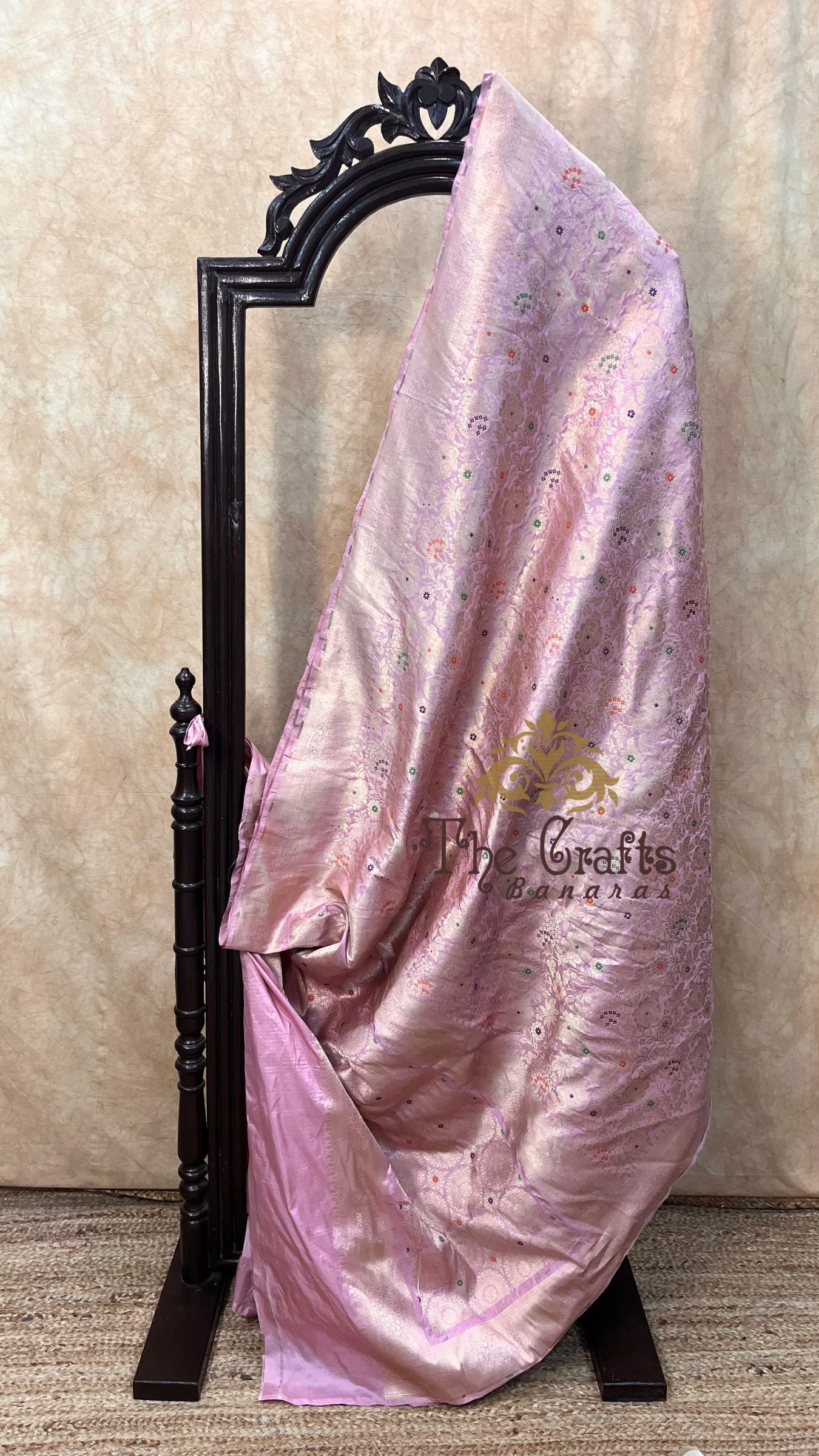 Pure Katan Silk Handloom Banarasi Saree - Tanchui Brocade Meena