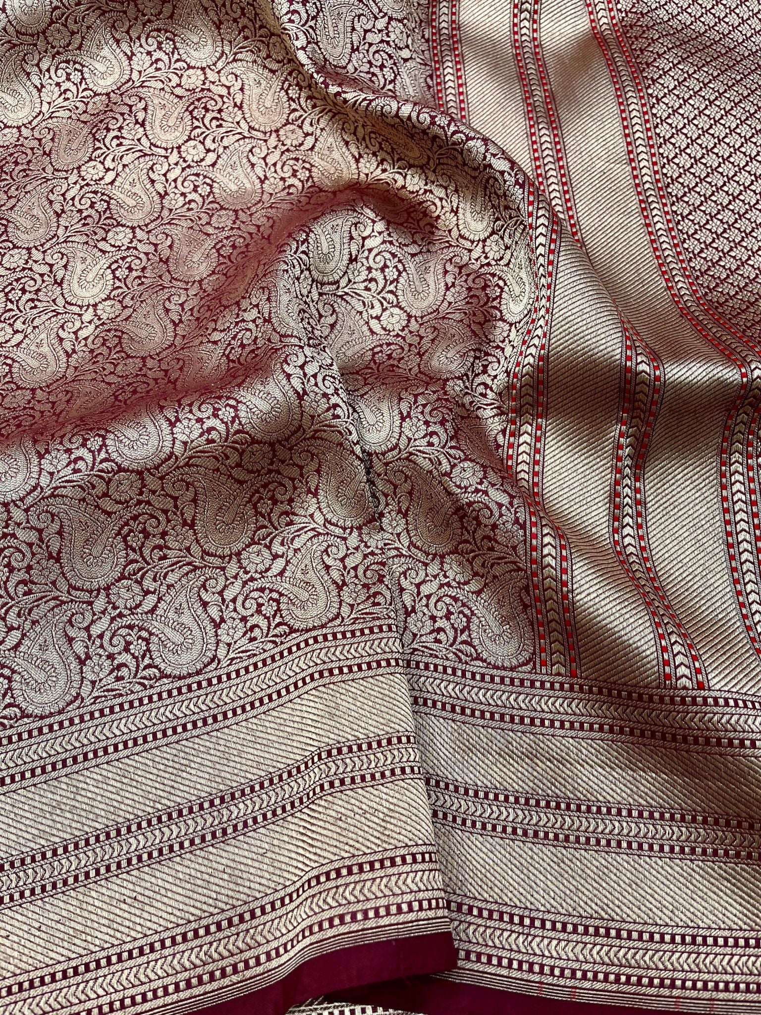 Pure Katan Silk Handloom Banarasi Saree - Tanchui Brocade