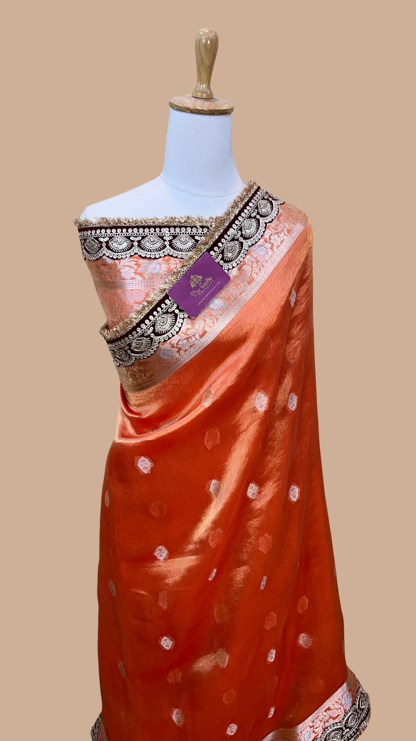 Pure Kora Tissue Silk Banarasi Saree