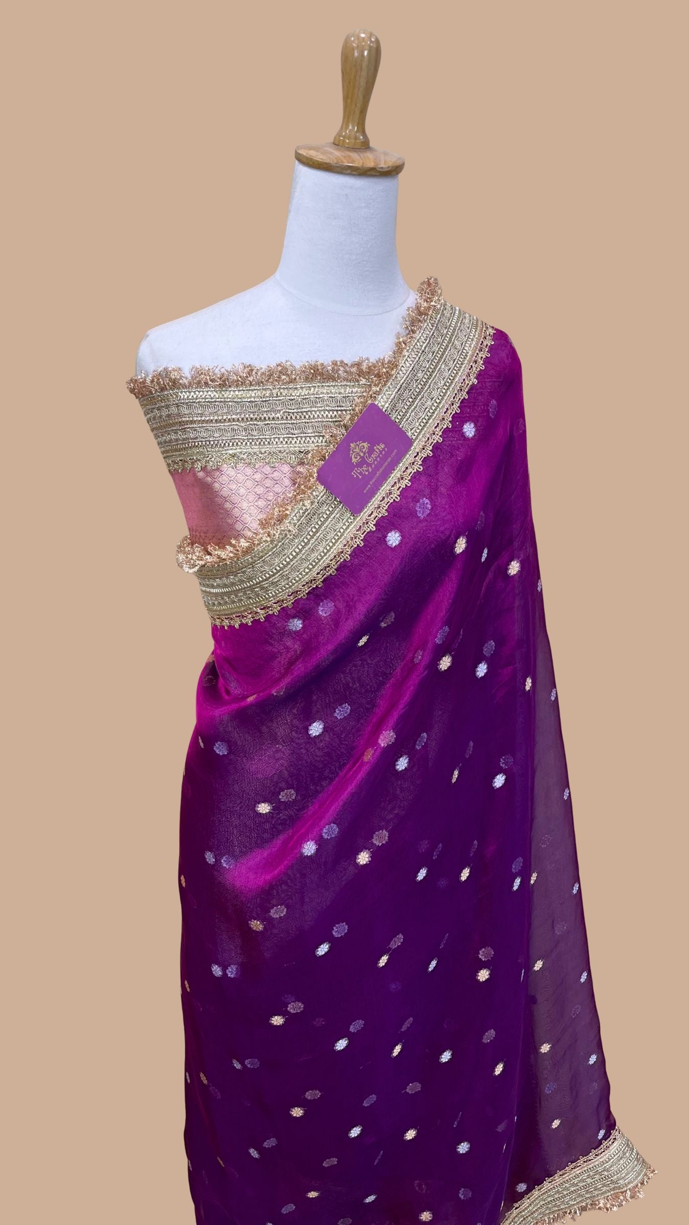 Pure Kora Tissue Silk Banarasi Saree