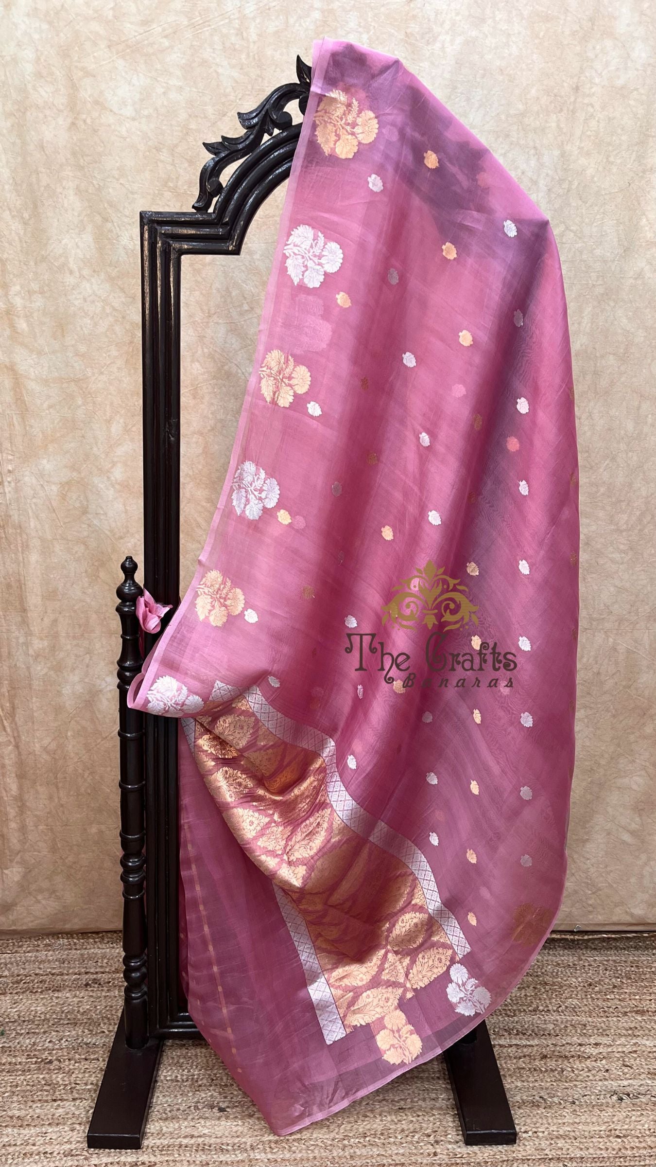 Pure Kora Silk Handloom Banarasi Saree