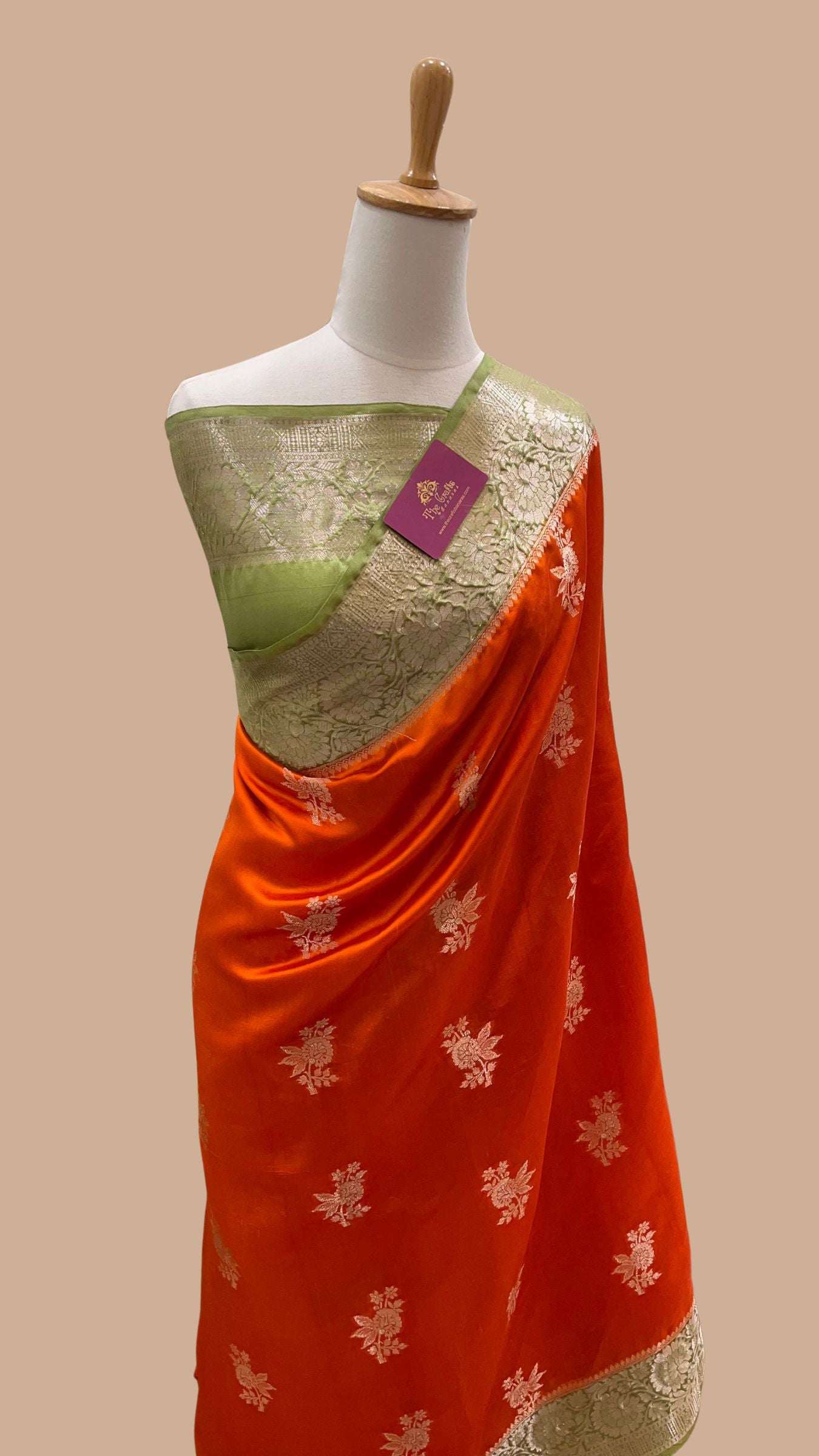 Pure Mango Silk Banarasi Saree