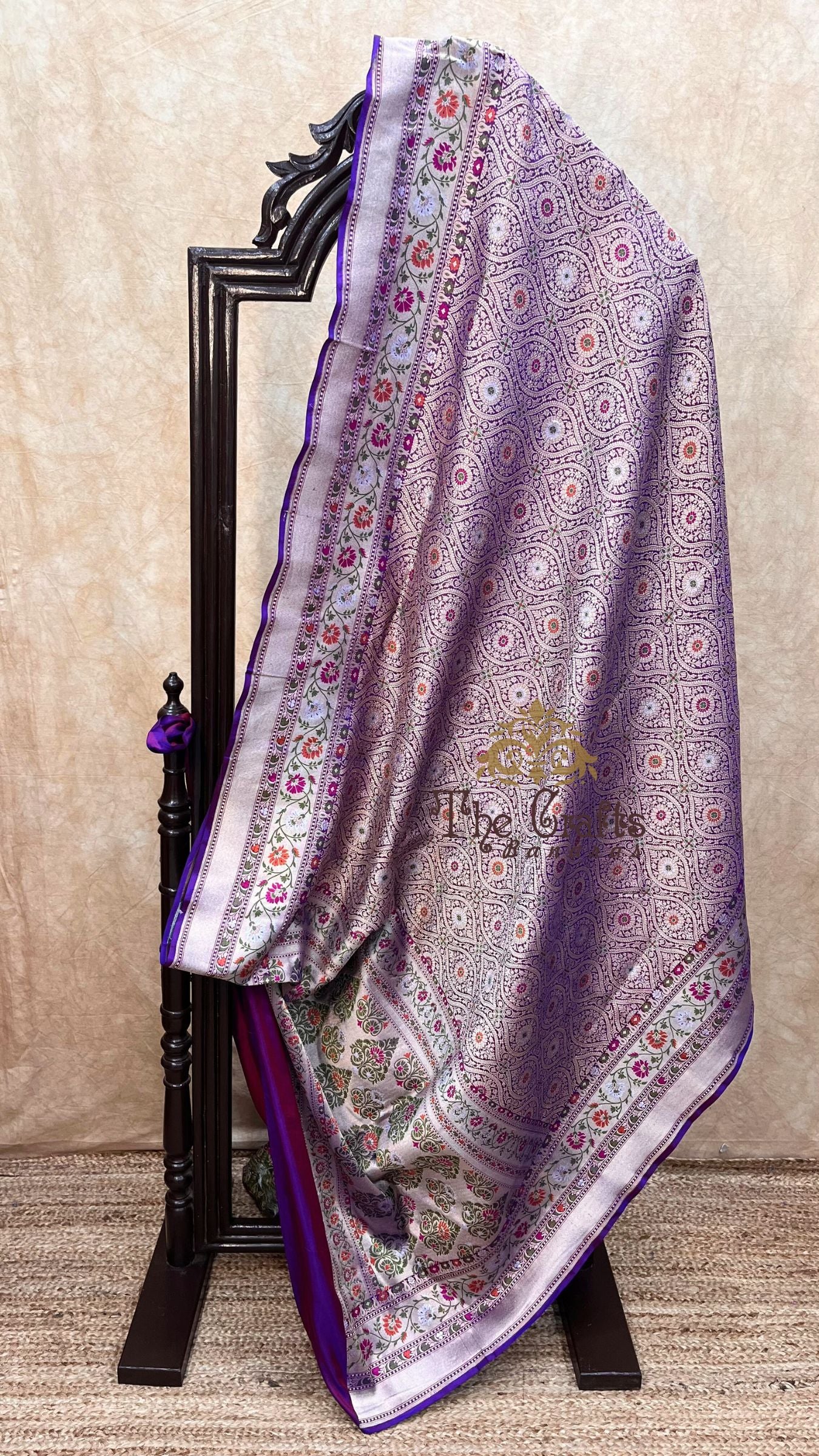 Pure Katan Silk Handloom Banarasi Saree - Tanchui Brocade Meena
