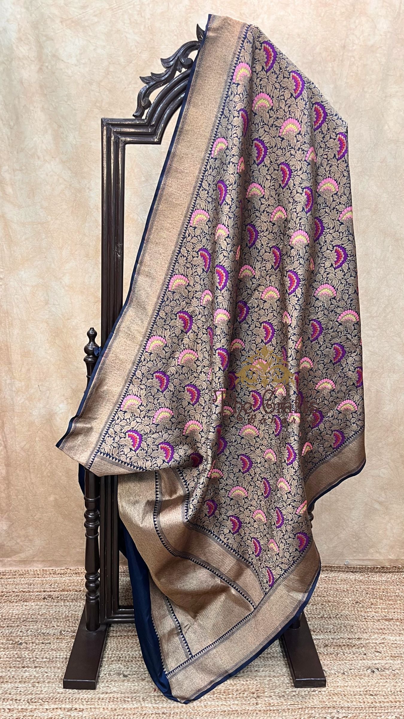 Pure Katan Silk Handloom Banarasi Saree - Tanchui Brocade Meena
