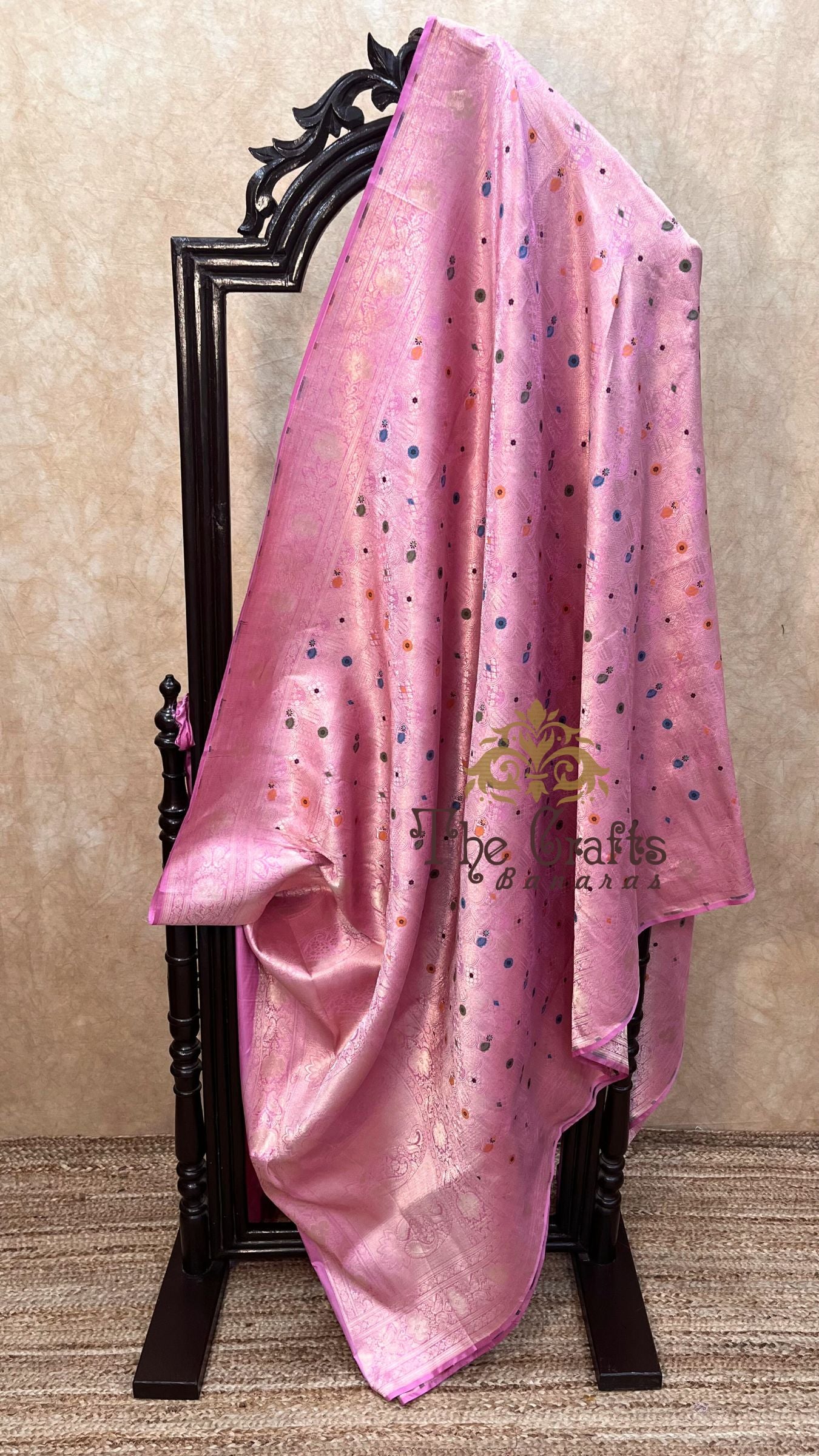 Pure Katan Silk Handloom Banarasi Saree - Tanchui Brocade Meena