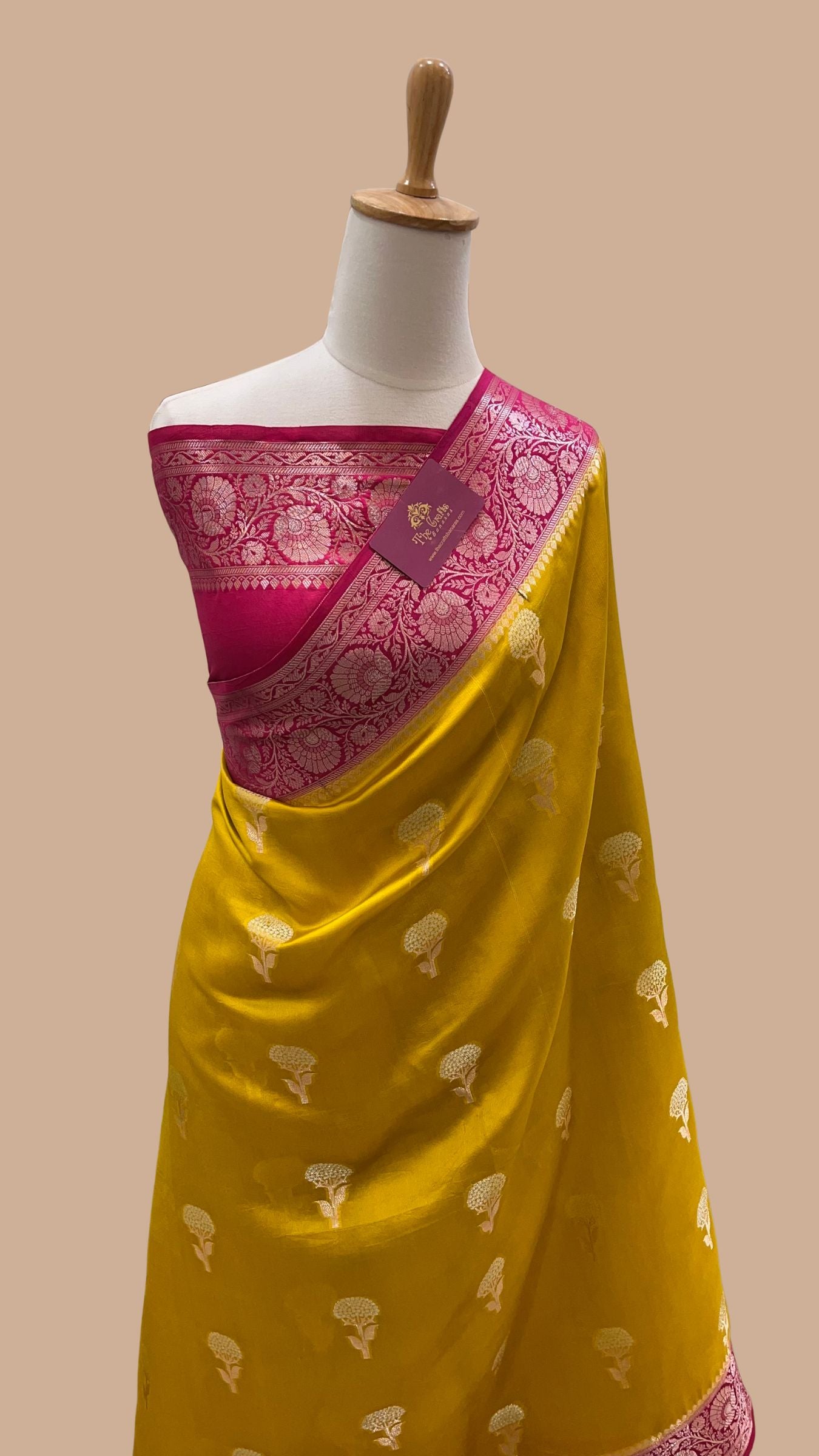 Pure Mango Silk Banarasi Saree