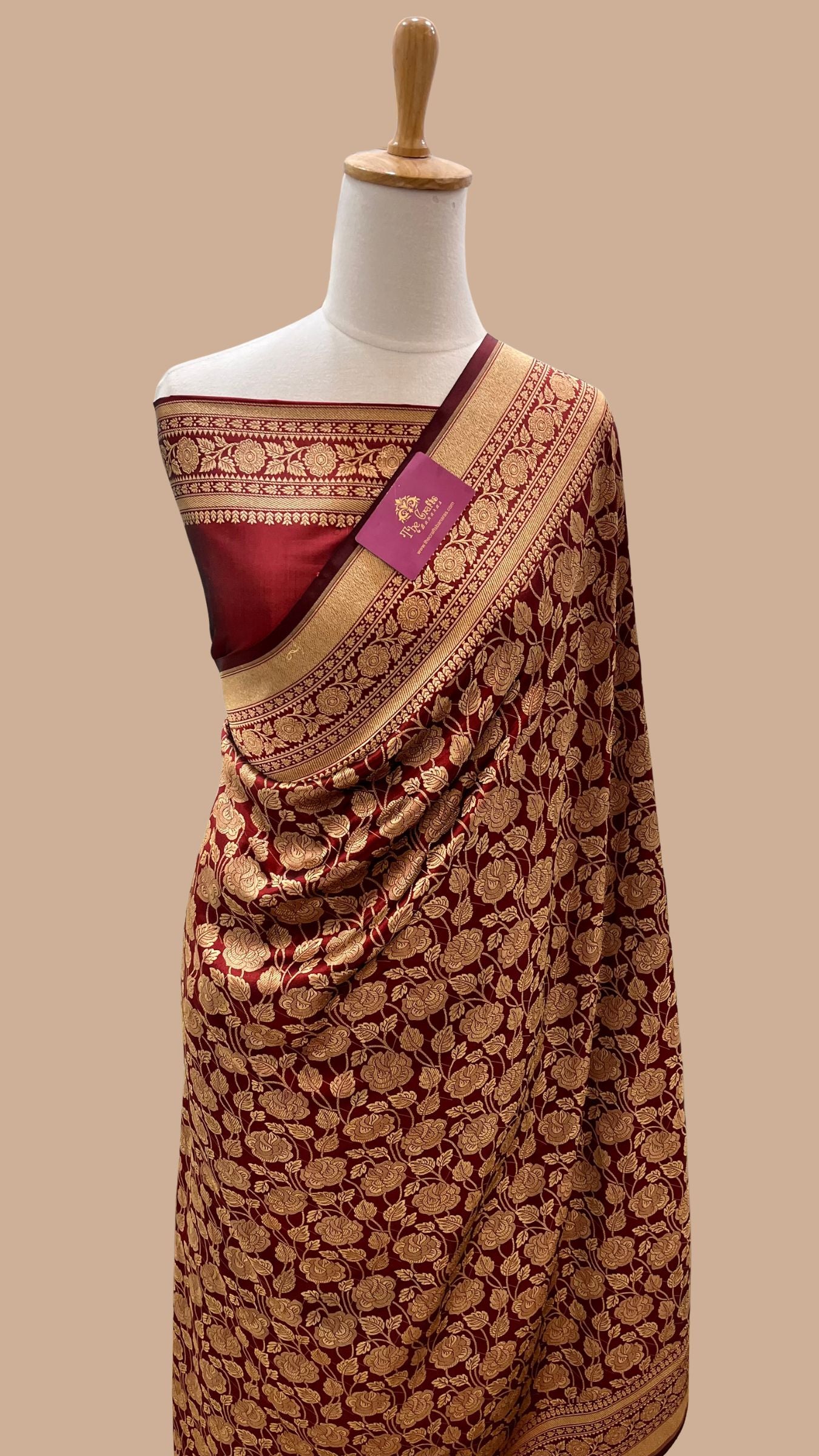 Pure Katan Silk Handloom Banarasi Saree - Tanchui Brocade