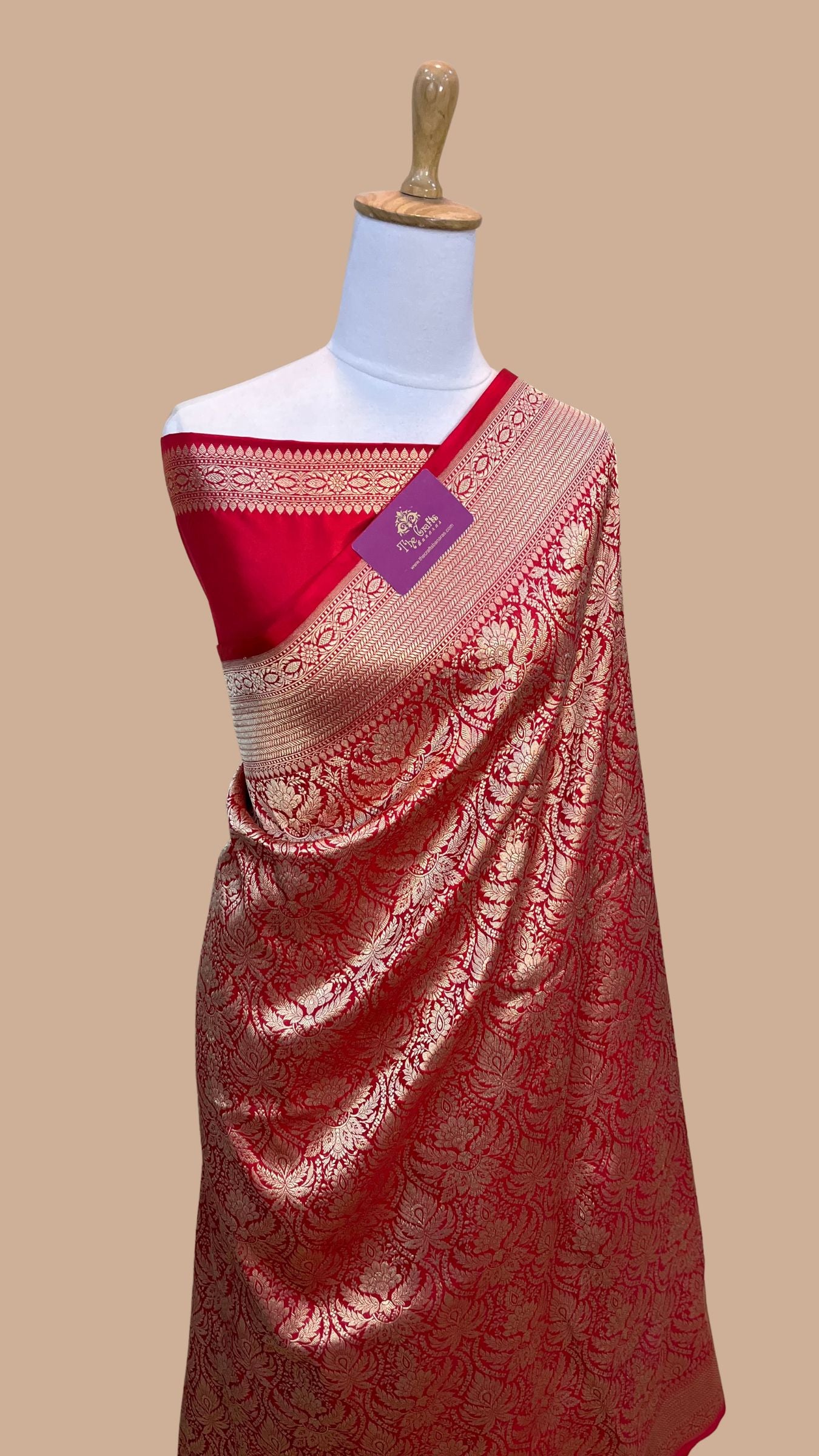 Pure Katan Silk Handloom Banarasi Saree - Tanchui Brocade