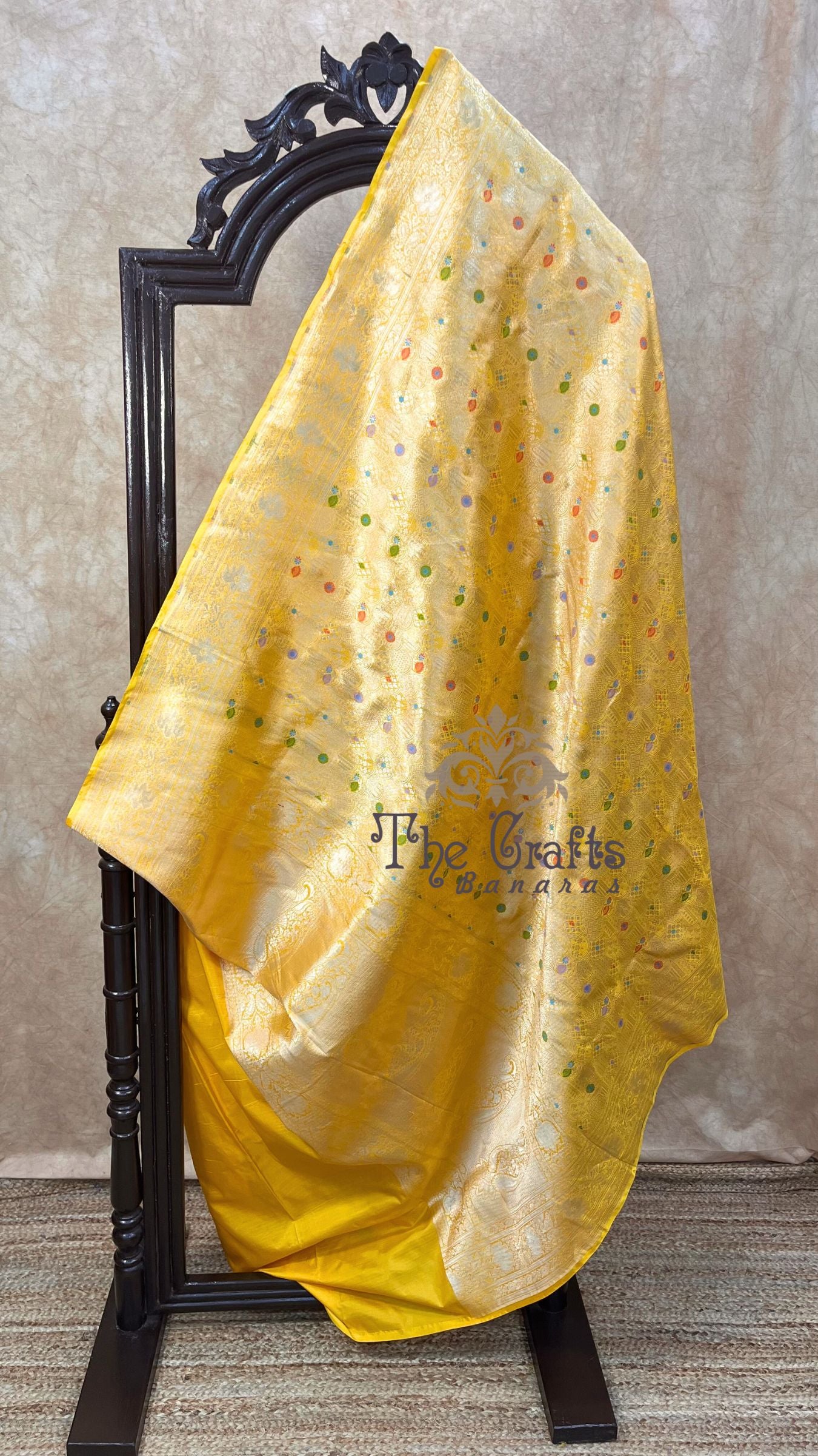 Pure Katan Silk Handloom Banarasi Saree - Tanchui Brocade Meena