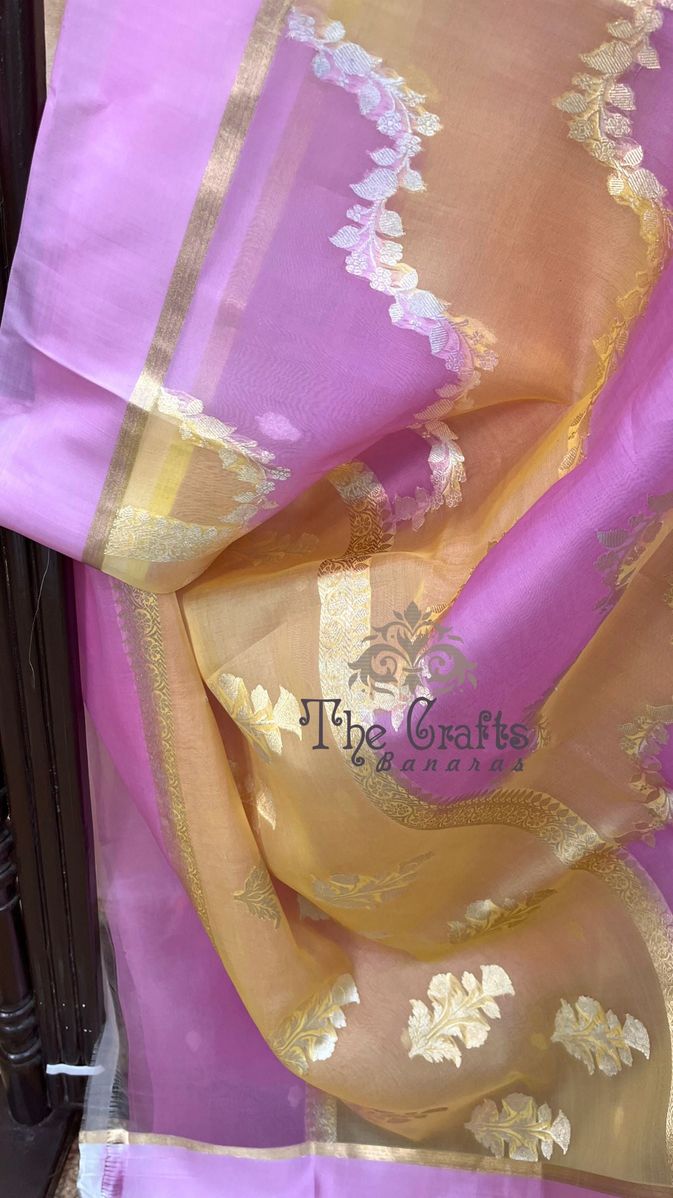 Pure Kora Silk Handloom Banarasi Saree - Rangkart