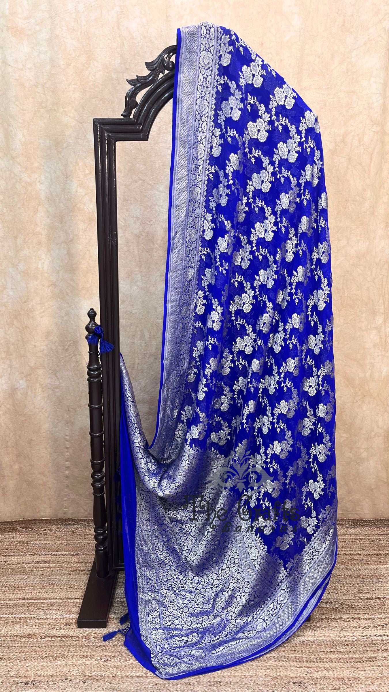 Khaddi Georgette Handloom Banarasi Saree