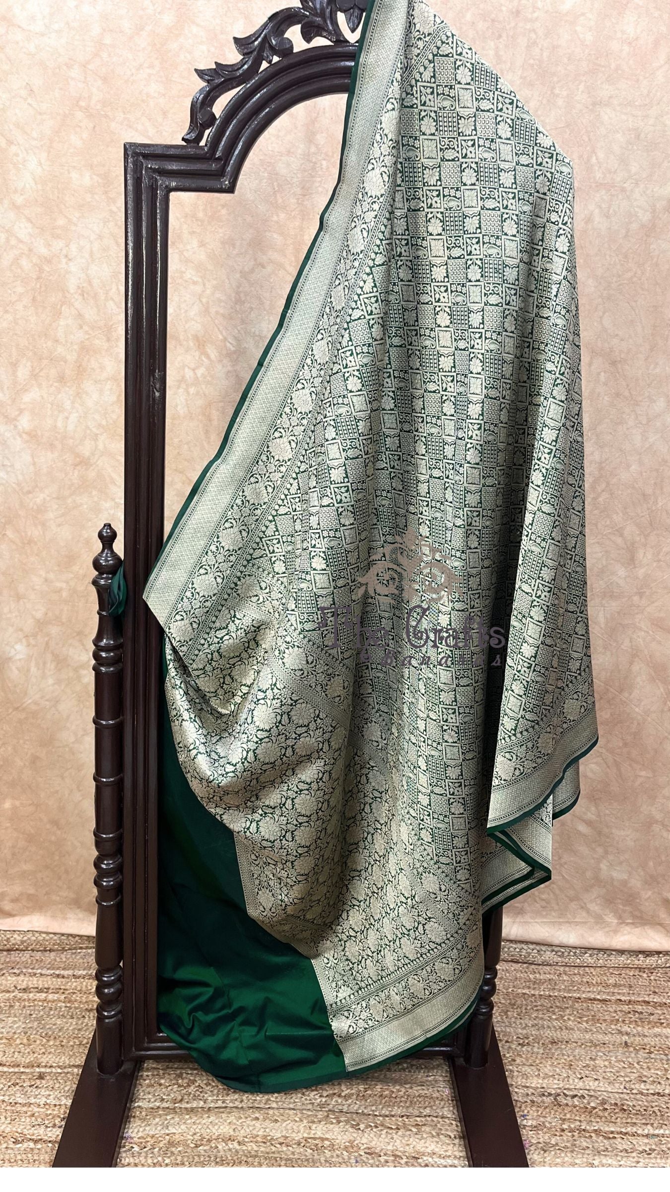 Pure Katan Silk Handloom Banarasi Saree - Tanchui Brocade Meena