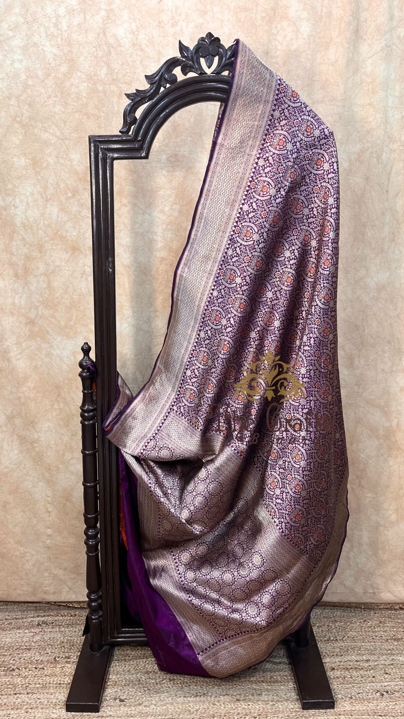 Pure Katan Silk Handloom Banarasi Saree - Tanchui Brocade Meena