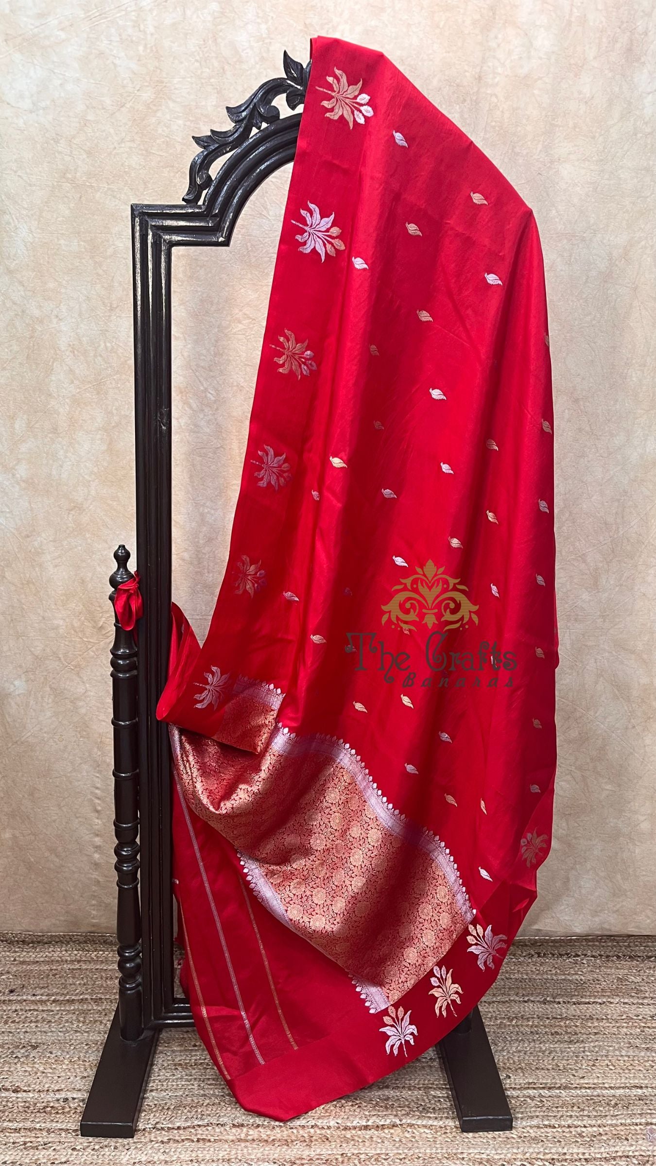 Pure  Mango Silk Handloom Banarasi Saree