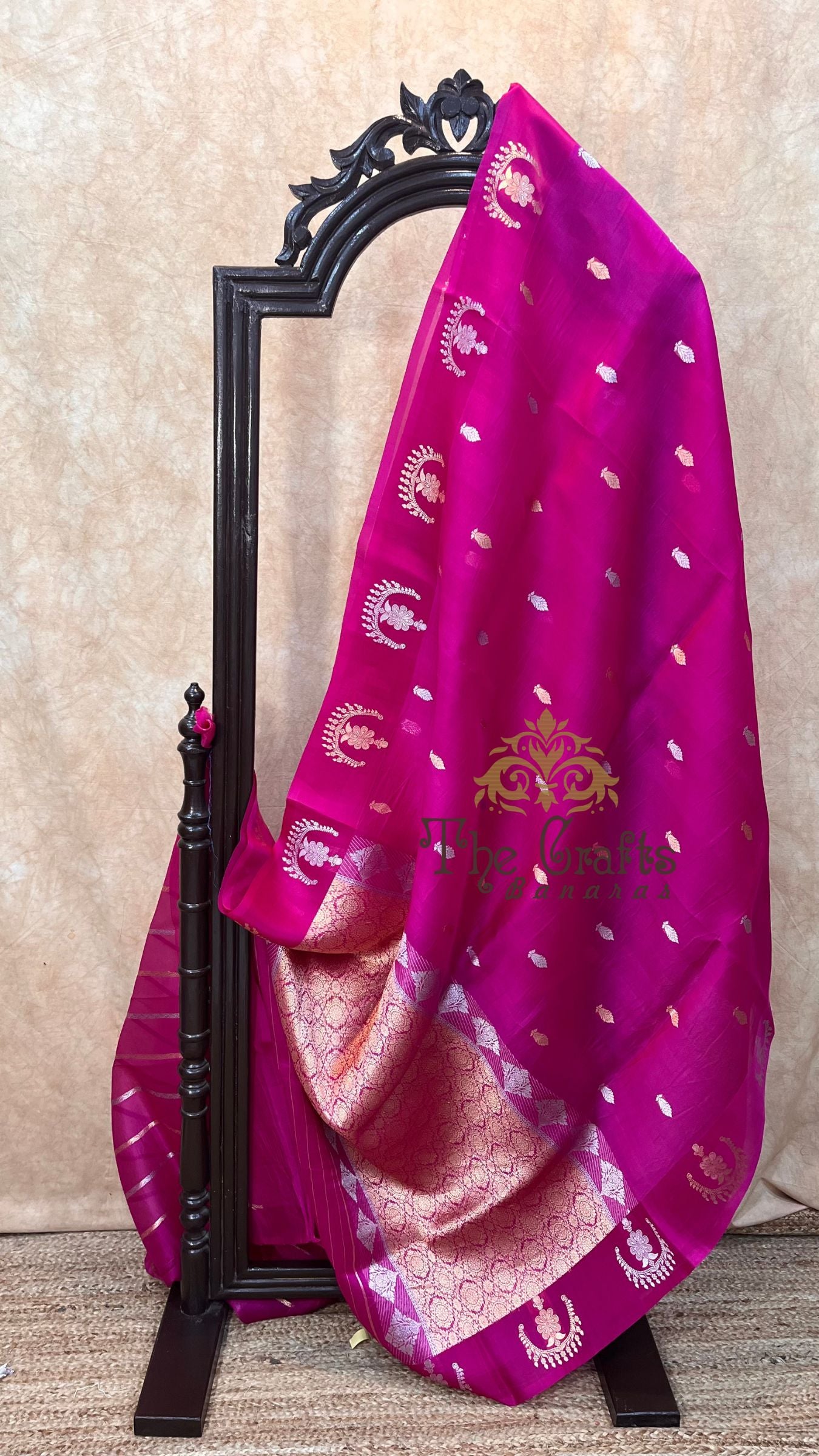 Pure Kora Silk Handloom Banarasi Saree