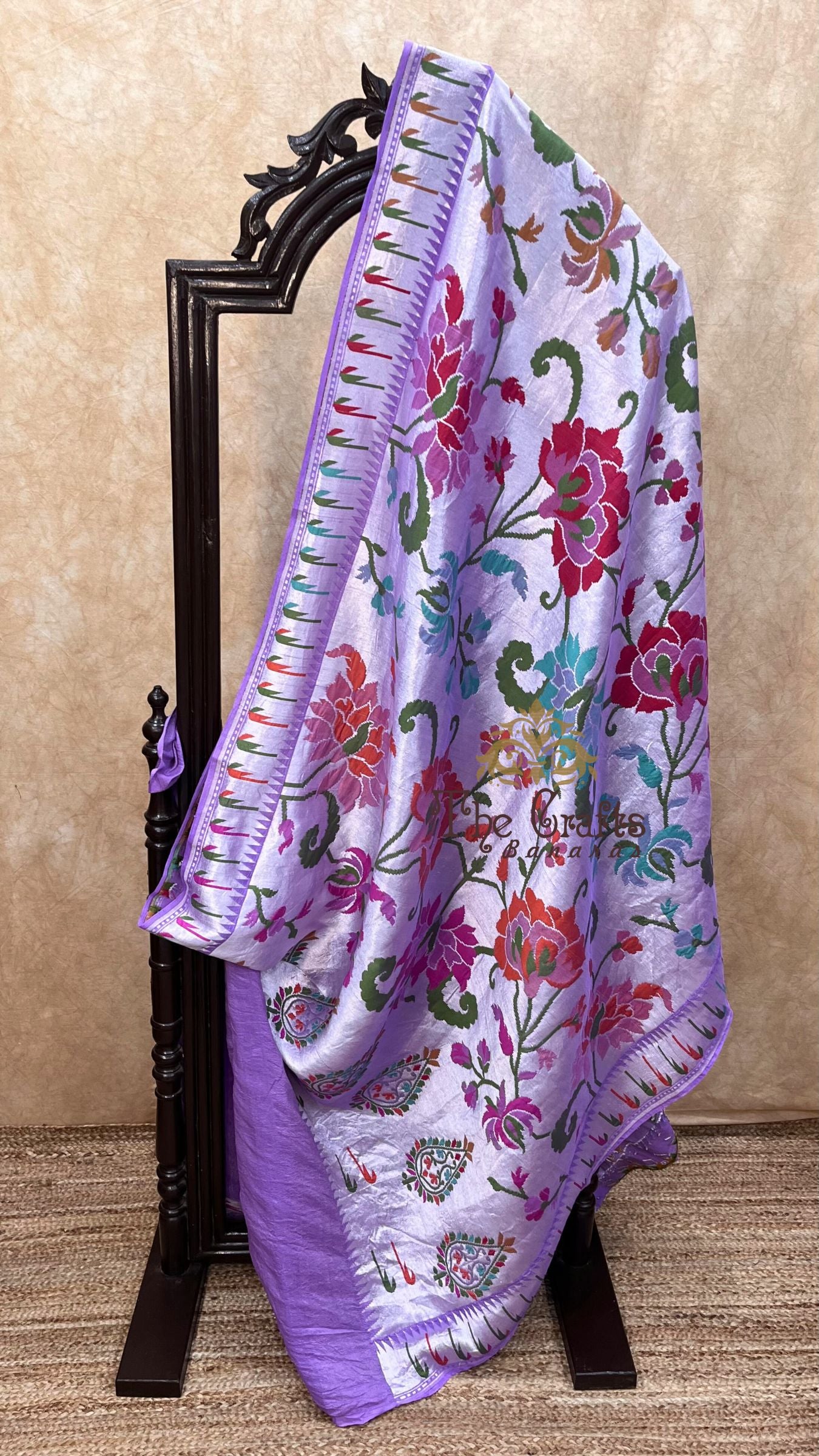 Pure Tussar Georgette Handloom Banarasi Saree - Brocade