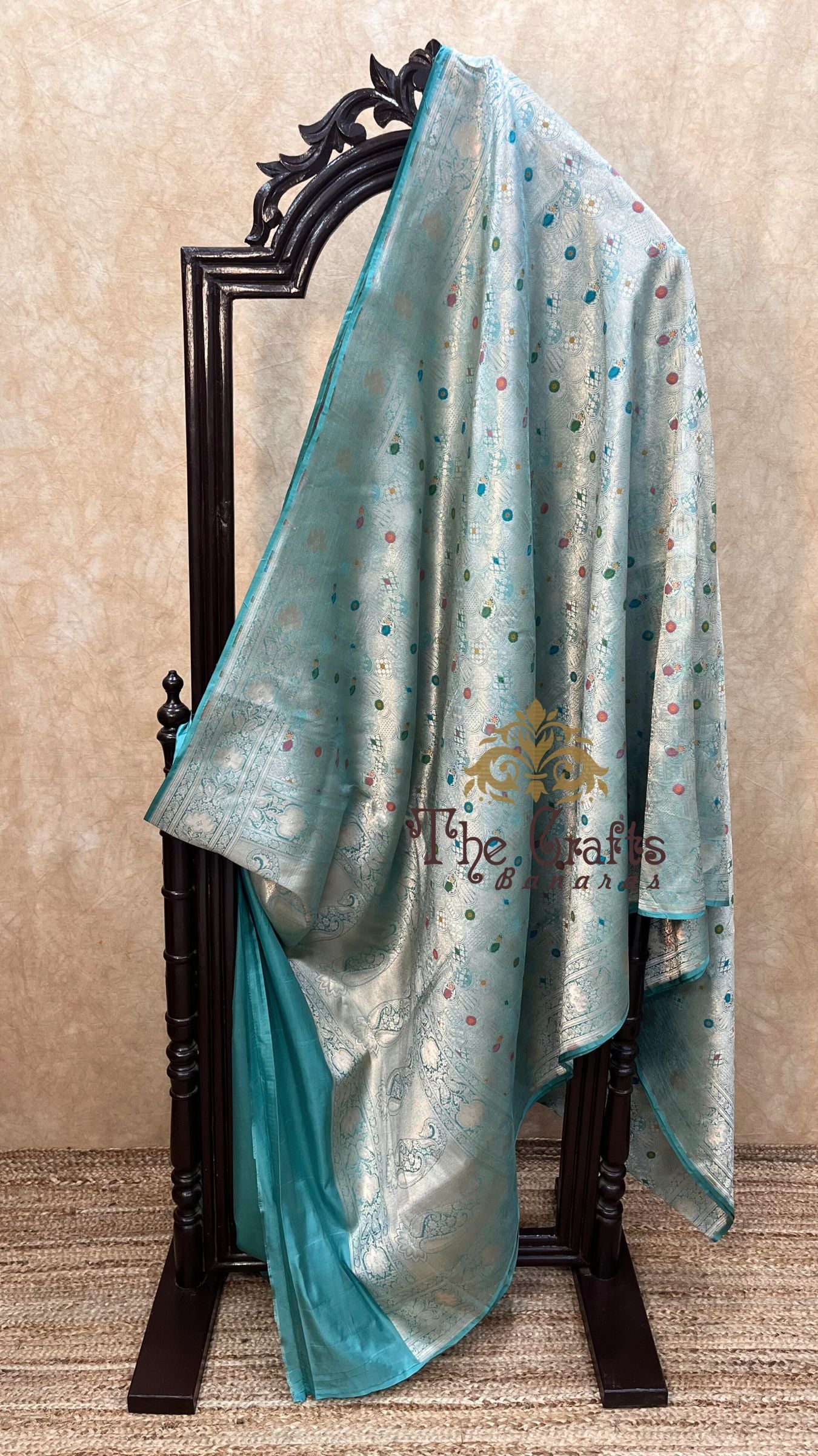 Pure Katan Silk Handloom Banarasi Saree - Tanchui Brocade Meena