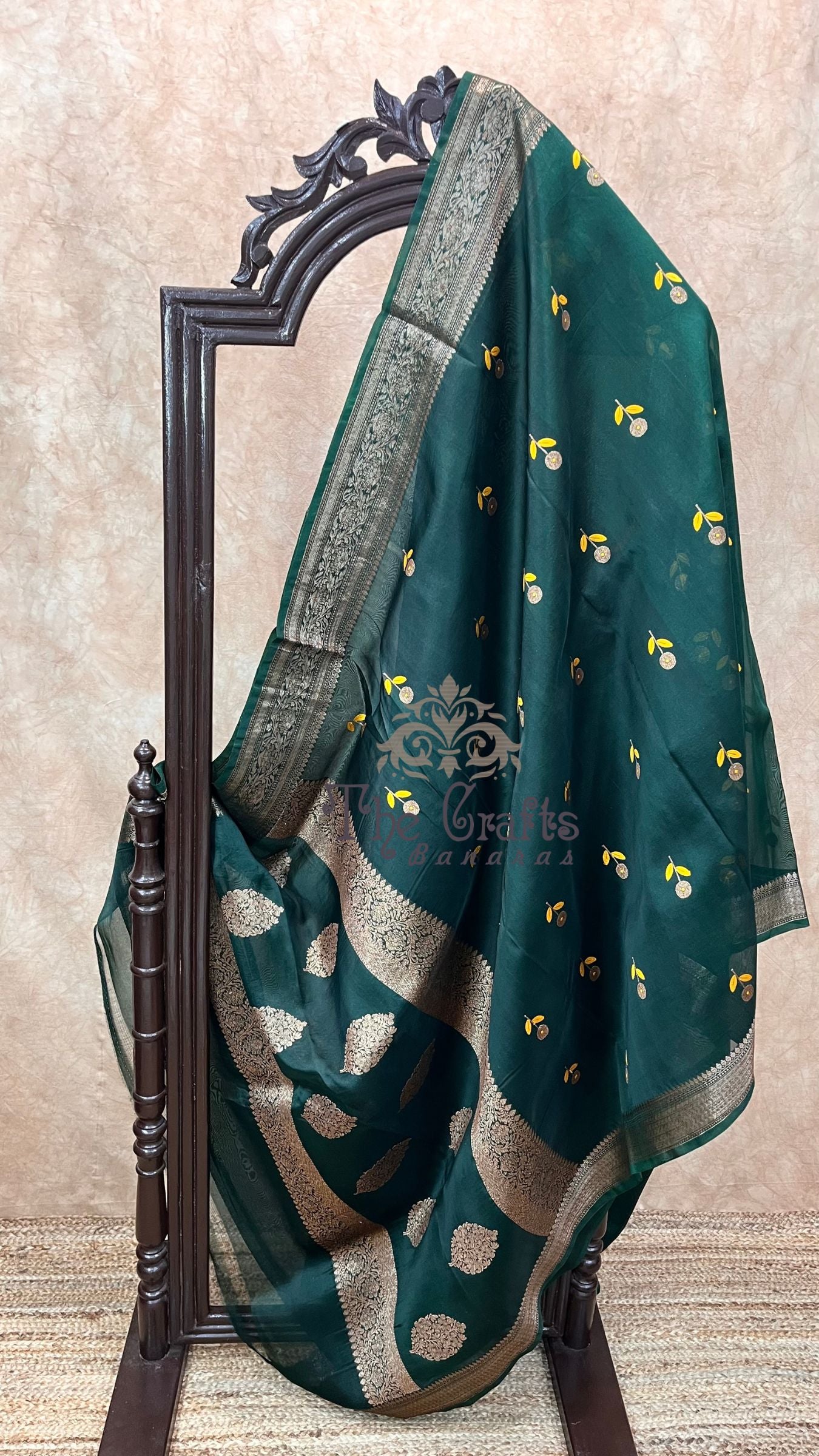 Pure Kora Silk Handloom Banarasi Saree