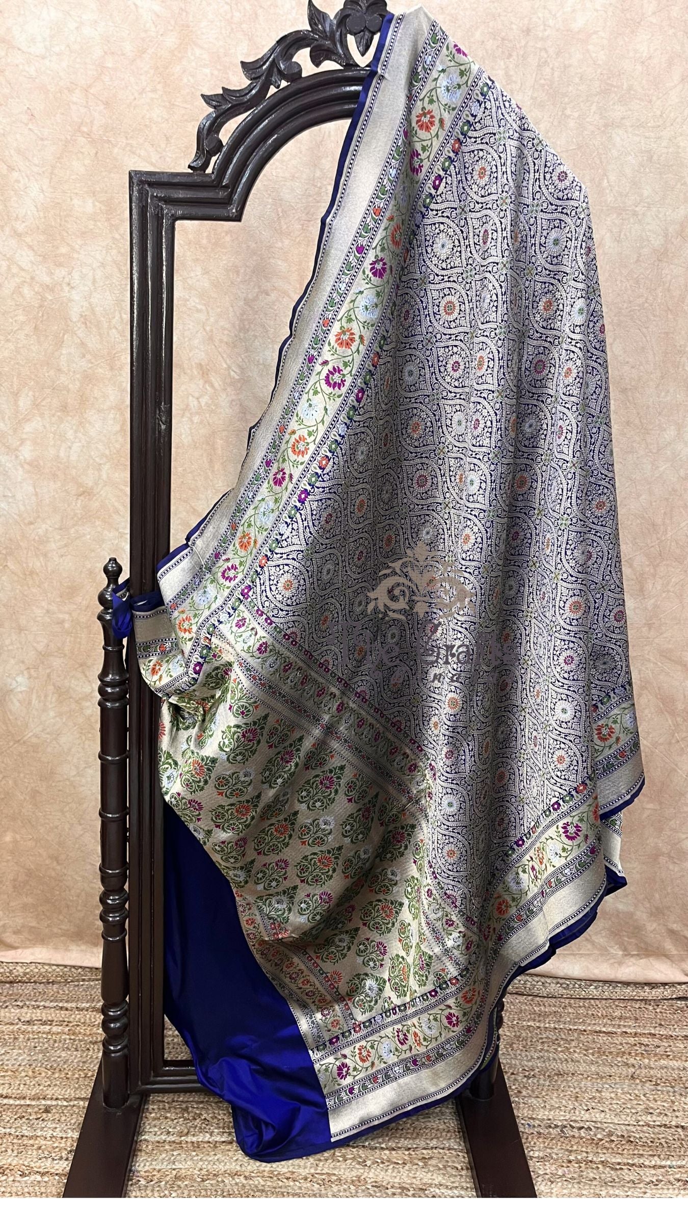 Pure Katan Silk Handloom Banarasi Saree - Tanchui Brocade Meena