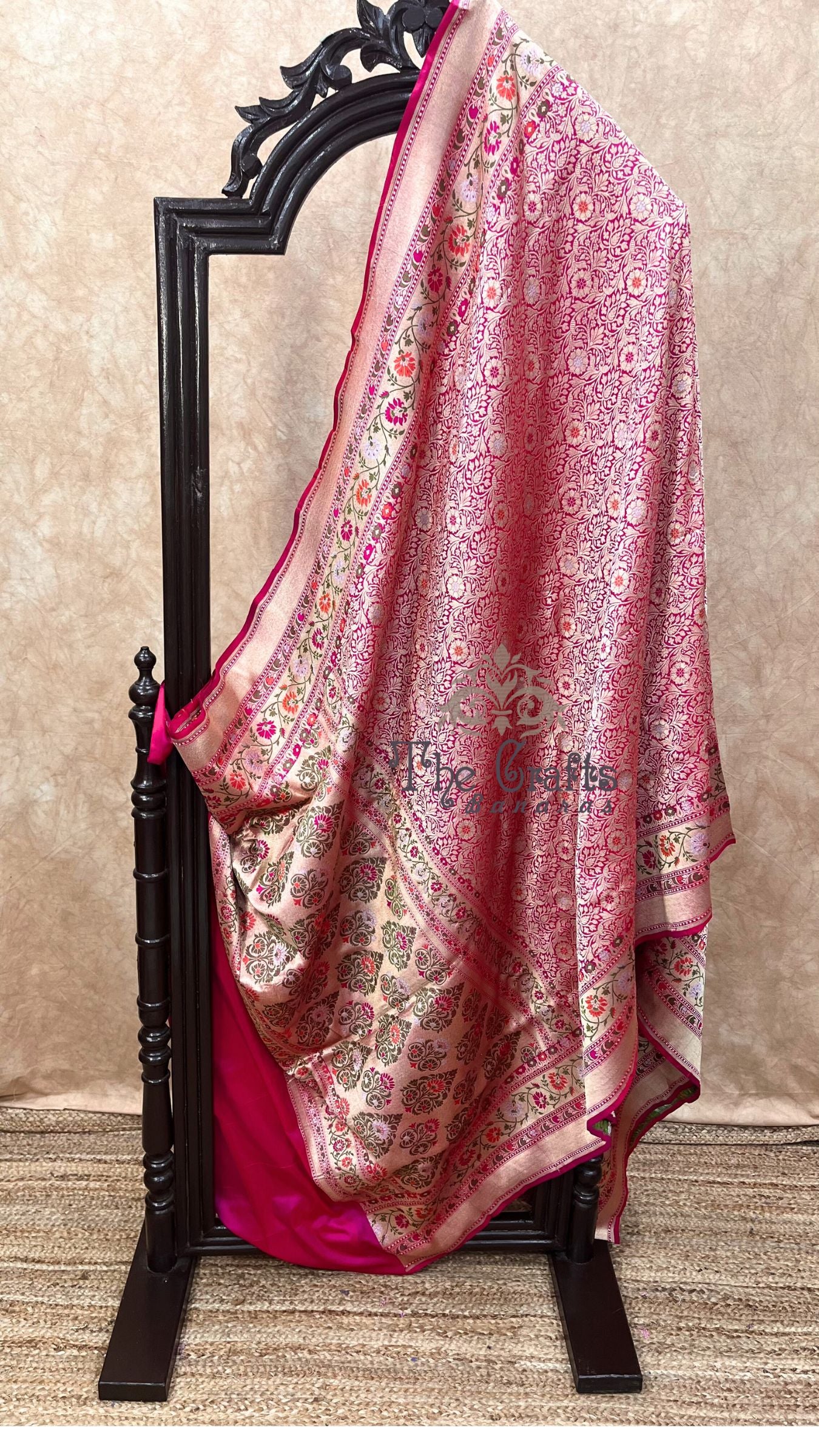 Pure Katan Silk Handloom Banarasi Saree - Tanchui Brocade Meena