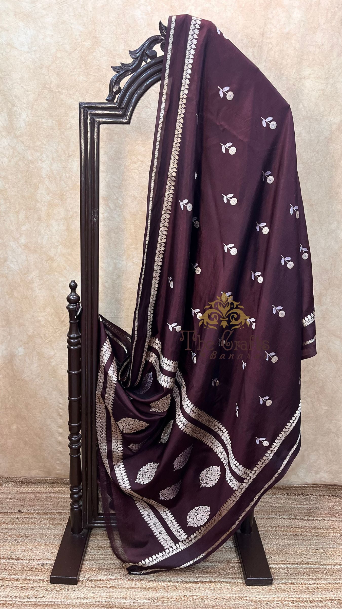 Pure Raw Mango Silk Handloom Banarasi Saree