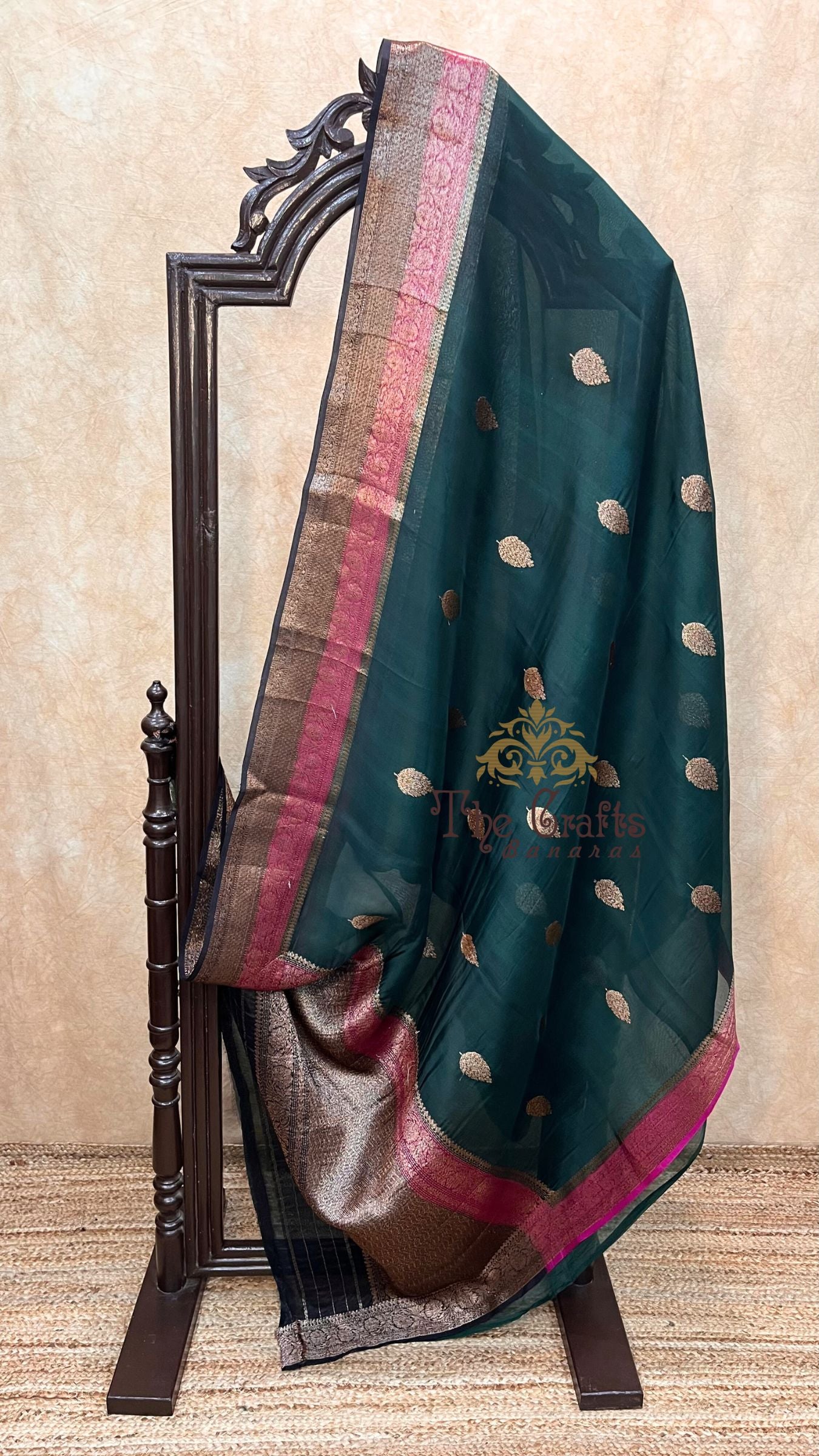 Pure Kora Silk Handloom Banarasi Saree
