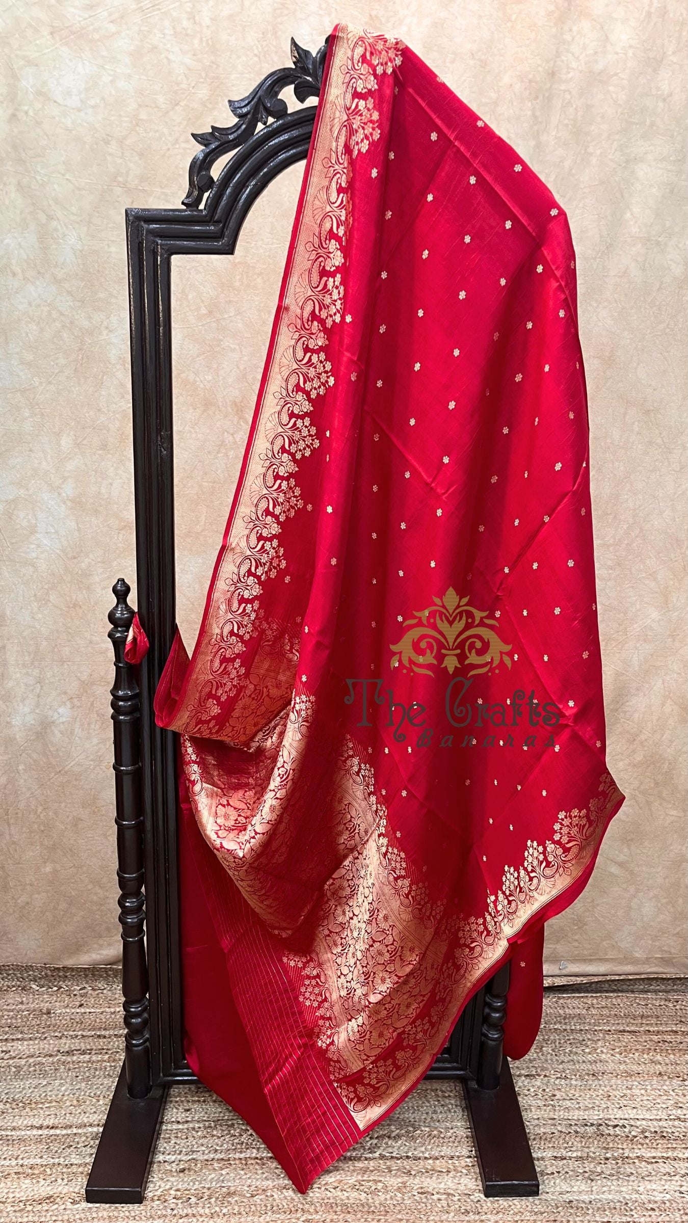 Pure  Mango Silk Handloom Banarasi Saree